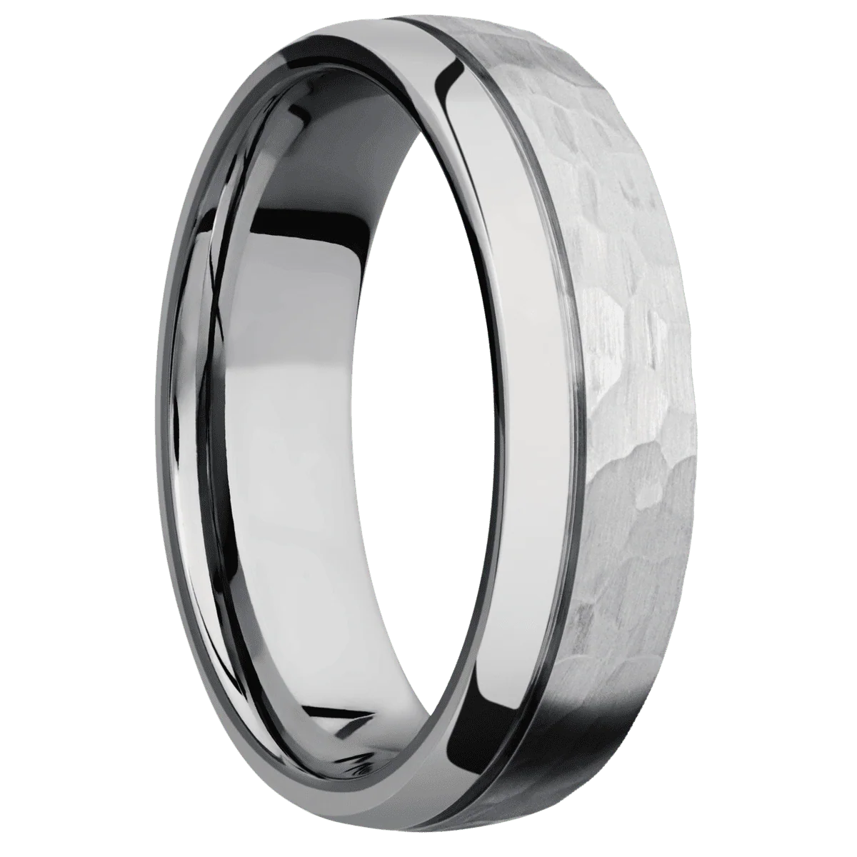 Titanium + Hammer , Polish Finish + Tantalum