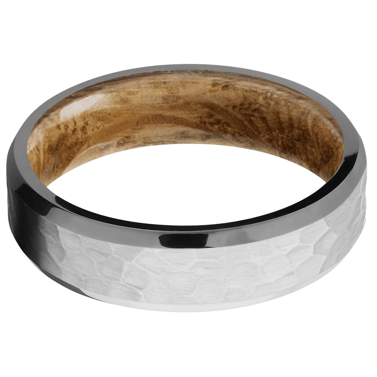 Titanium + Hammer , Polish Finish + Whiskey Barrel - Image 3
