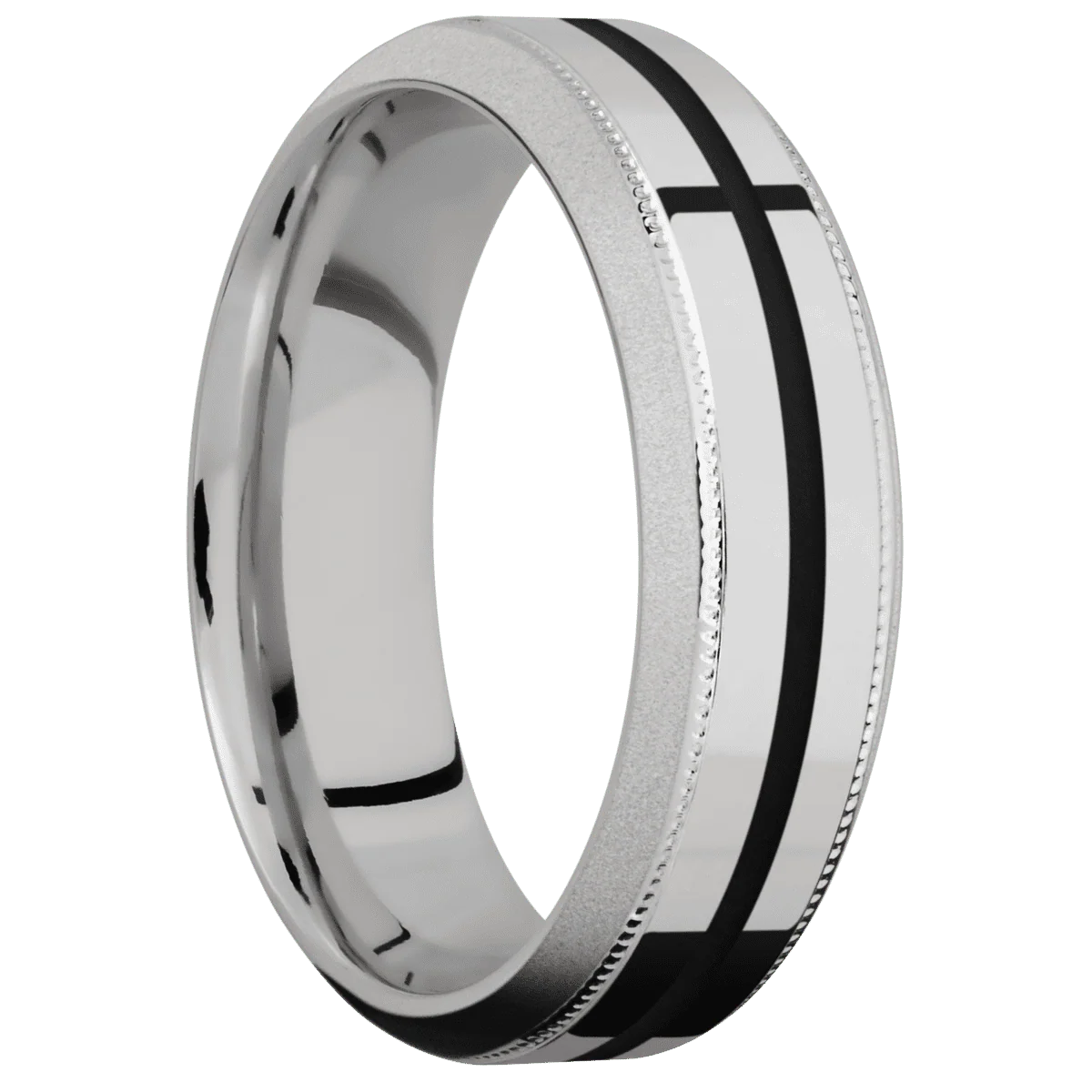 Titanium + Polish , Bead Finish