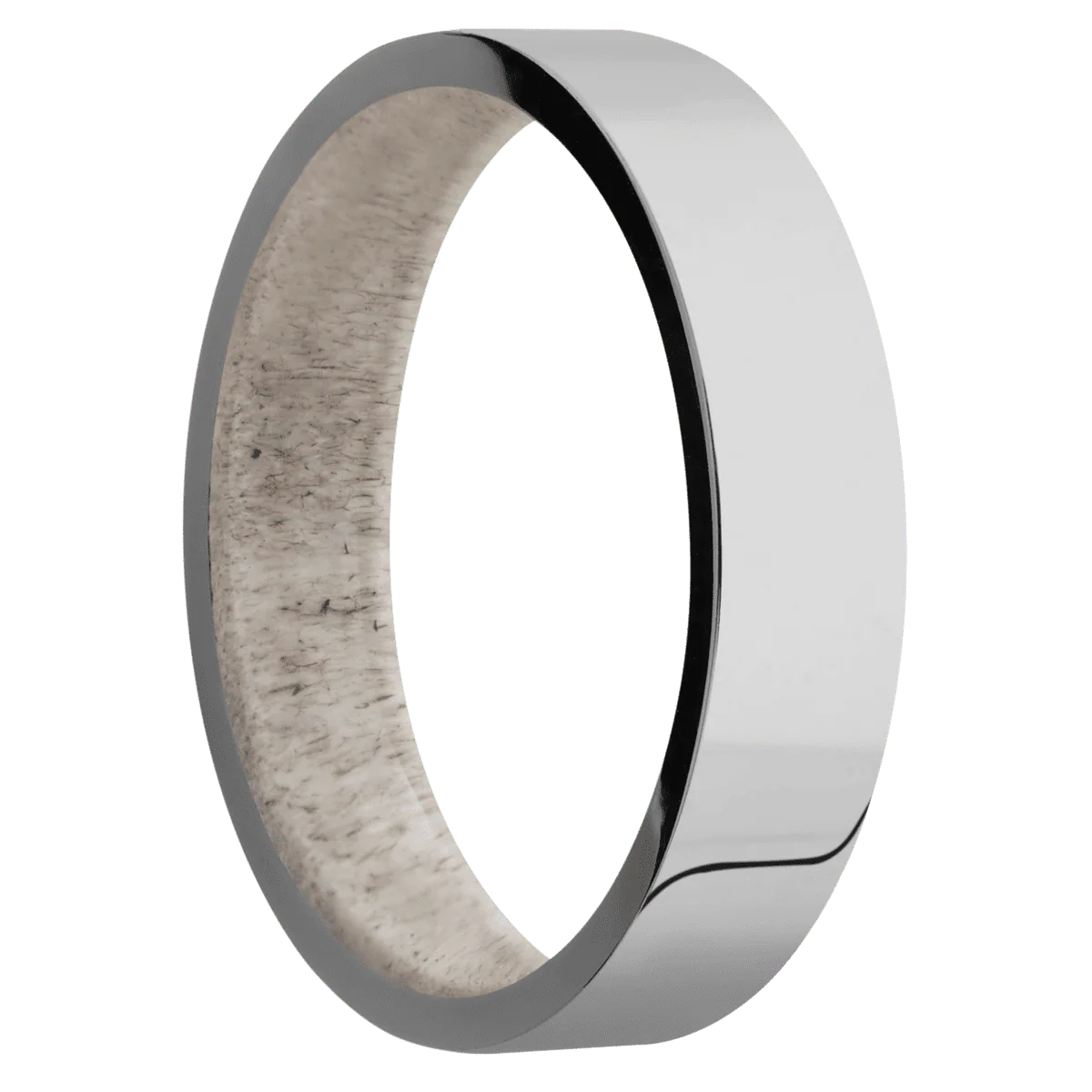 Titanium + Polish Finish + Antler