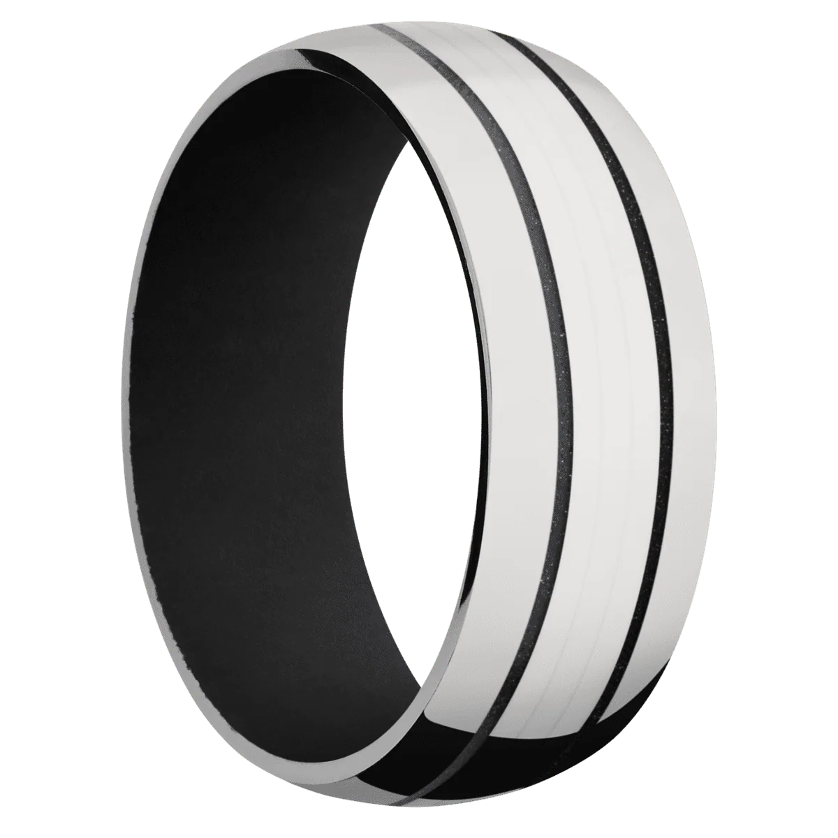 Titanium + Polish Finish + Black