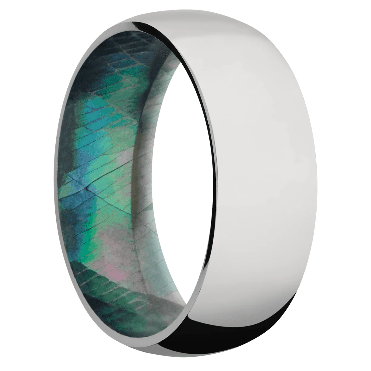 Titanium + Polish Finish + Black Mother of Pearl