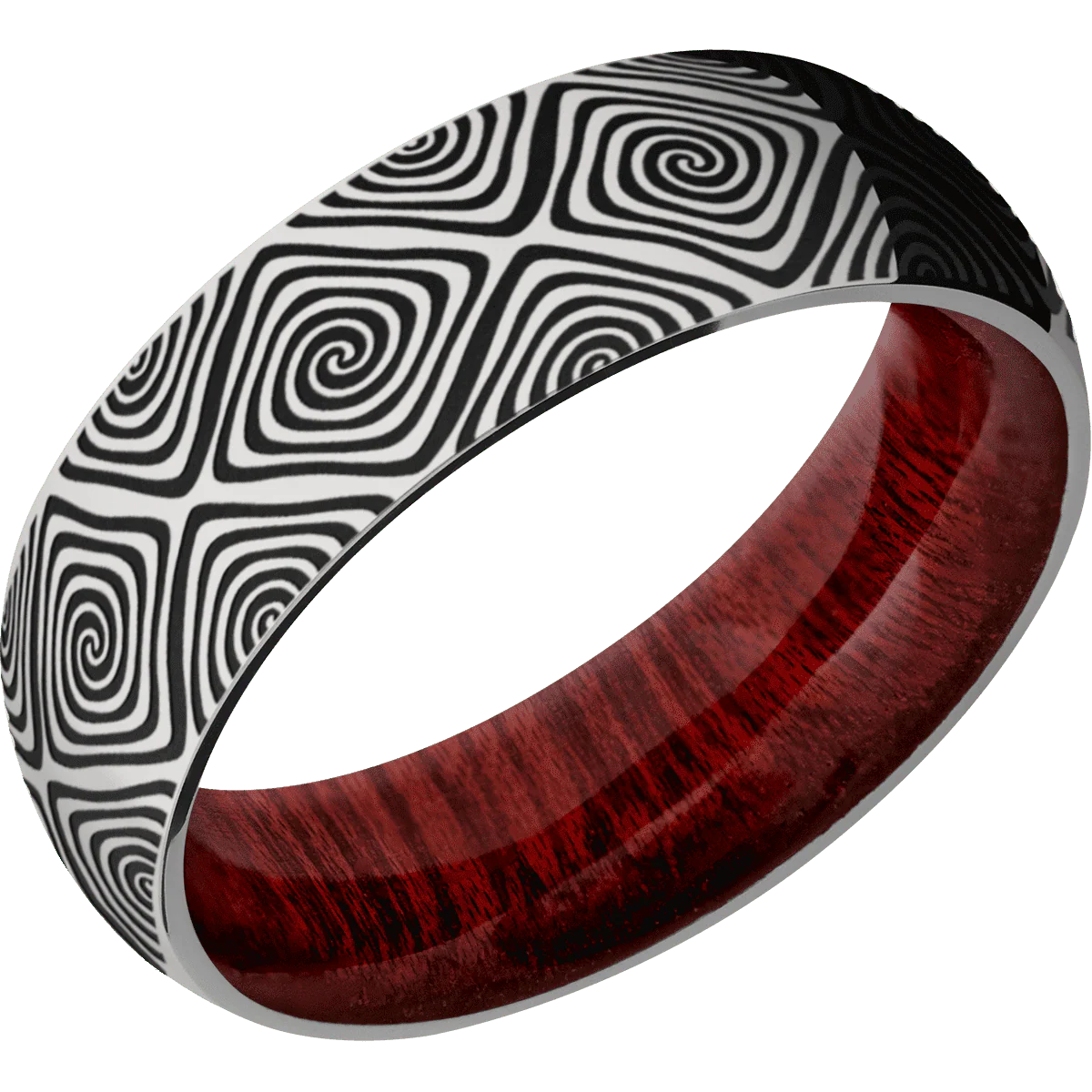 Titanium + Polish Finish + Blood Wood - Image 2