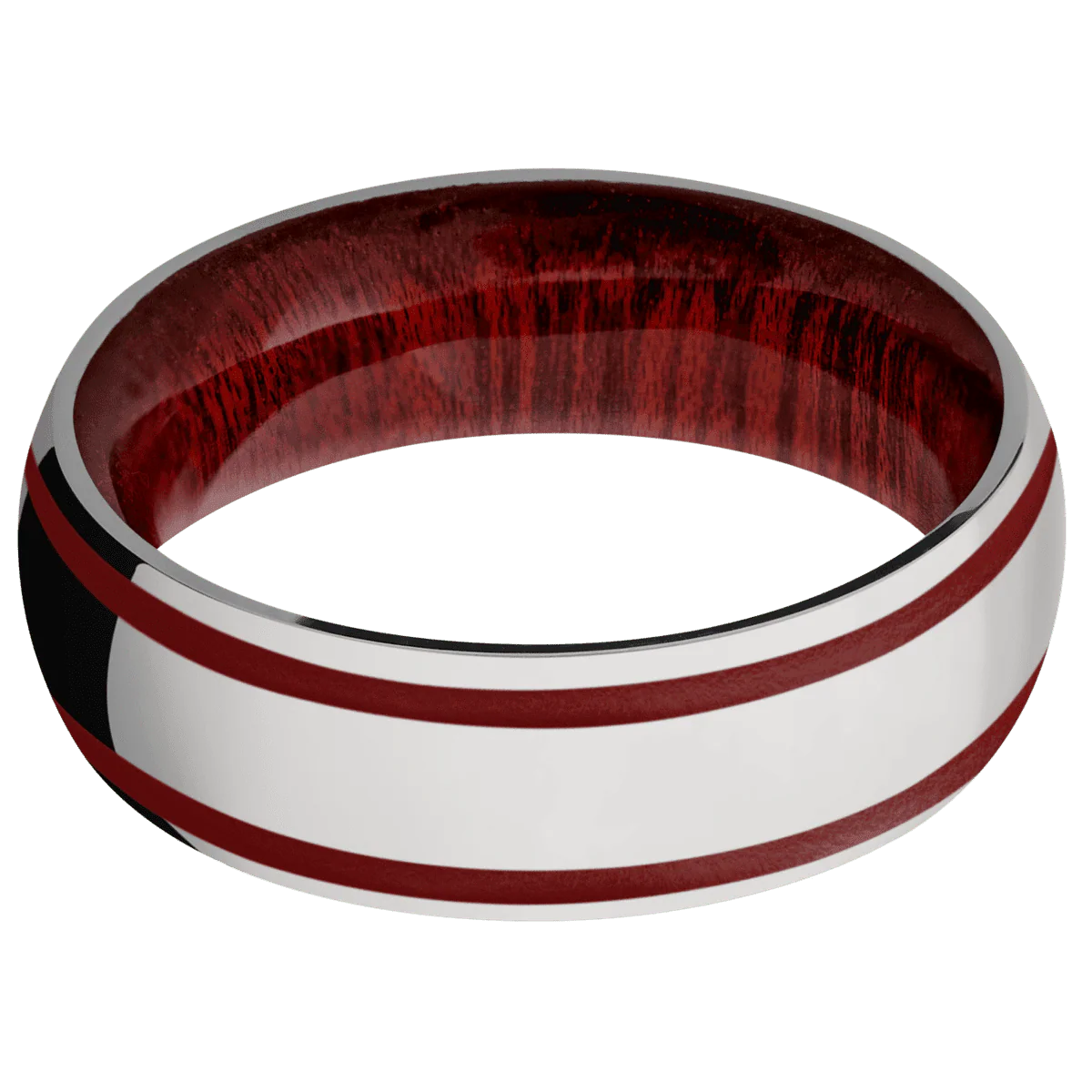 Titanium + Polish Finish + Blood Wood - Image 3