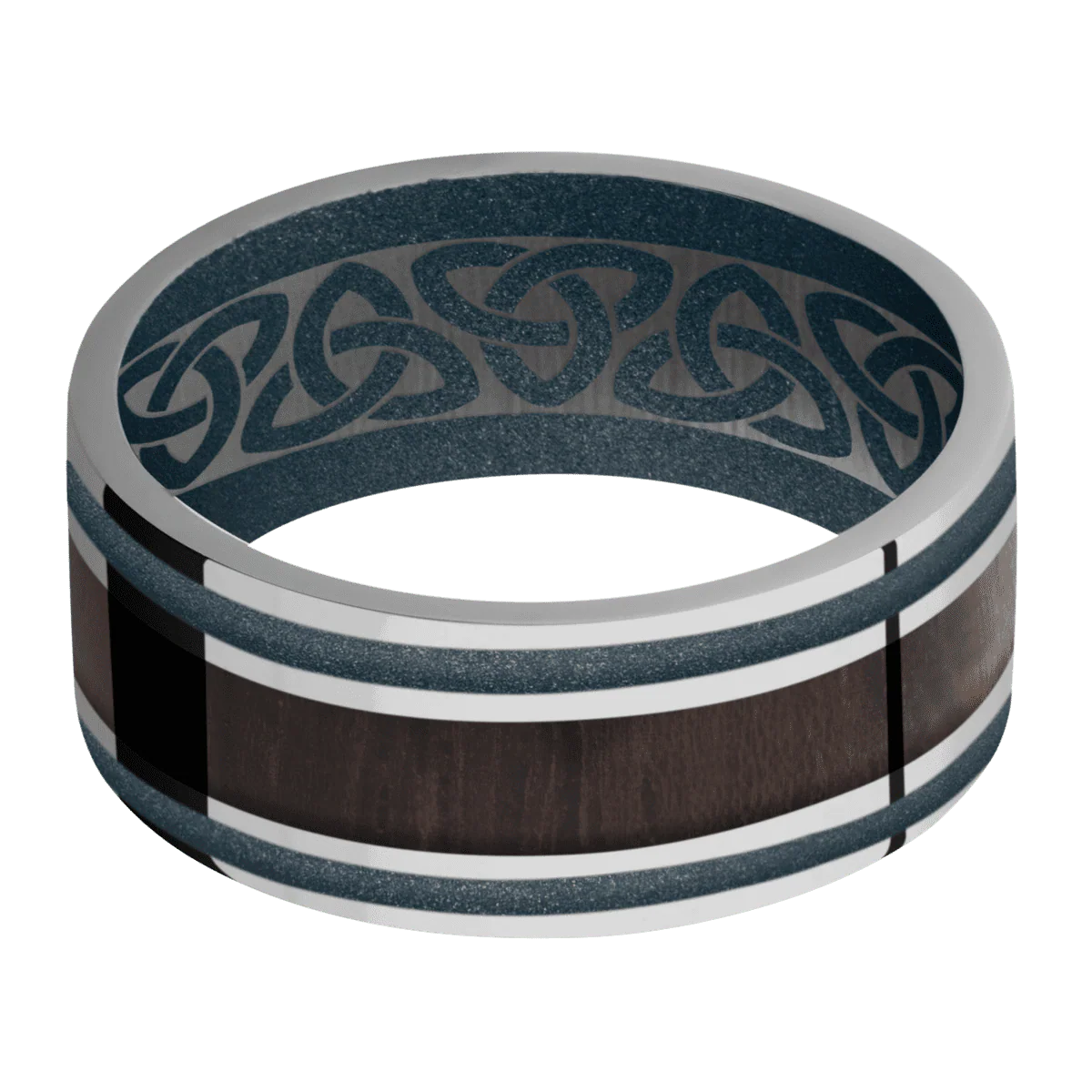 Titanium + Polish Finish + Blue Titanium - Image 3
