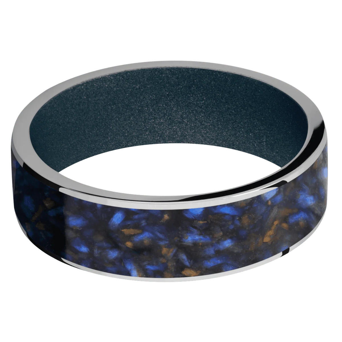 Titanium + Polish Finish + Blue Titanium - Image 3