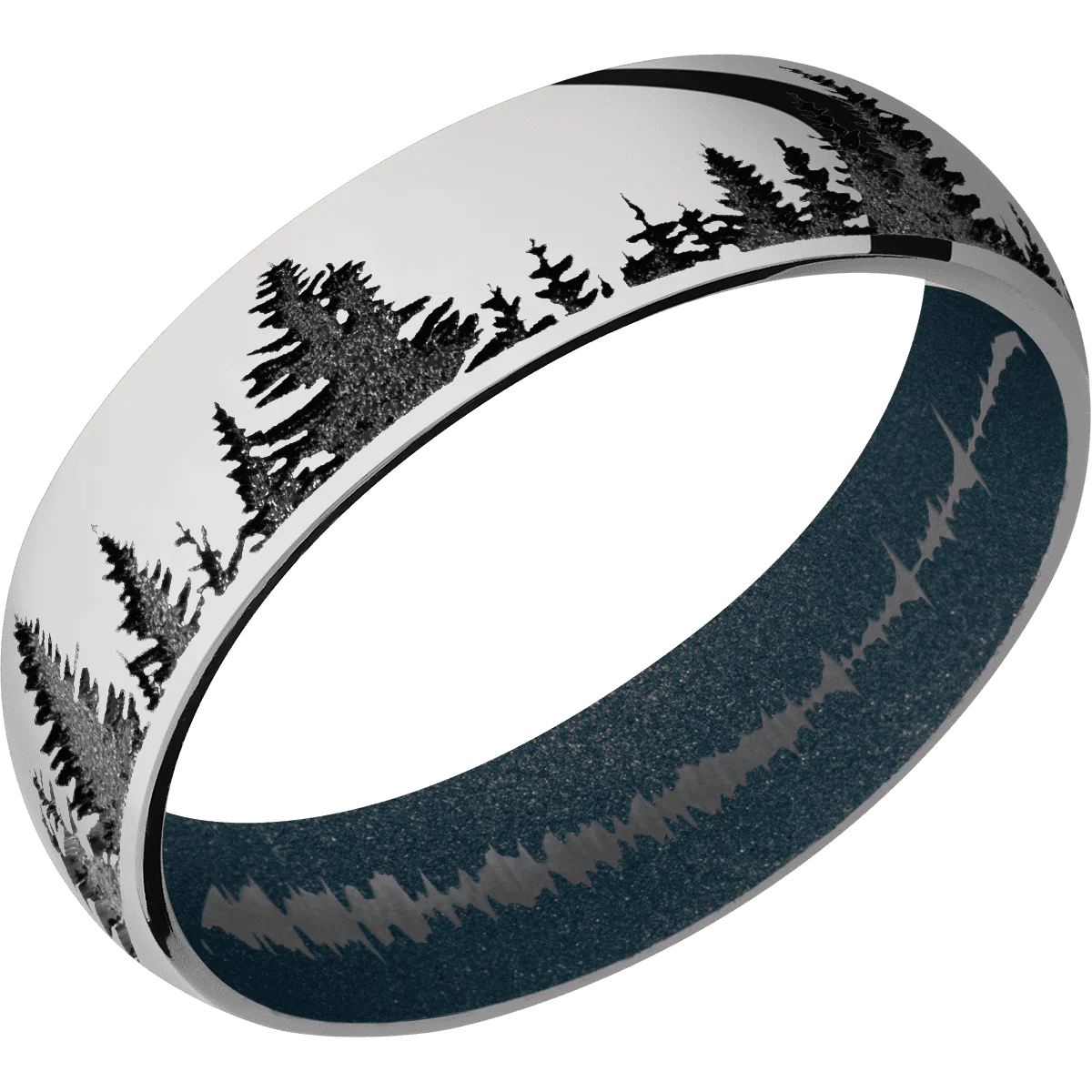 Titanium + Polish Finish + Blue Titanium - Image 2