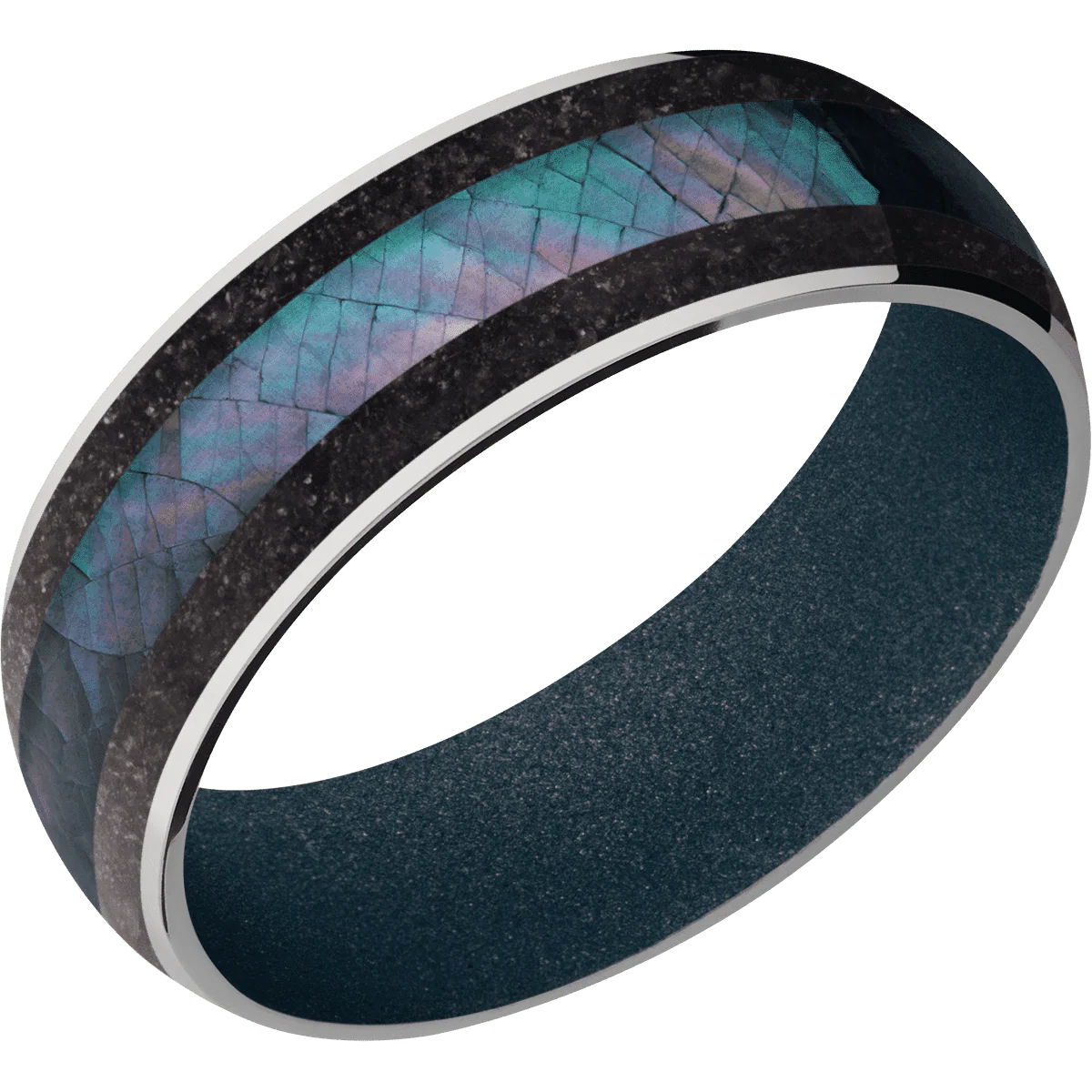Titanium + Polish Finish + Blue Titanium - Image 2