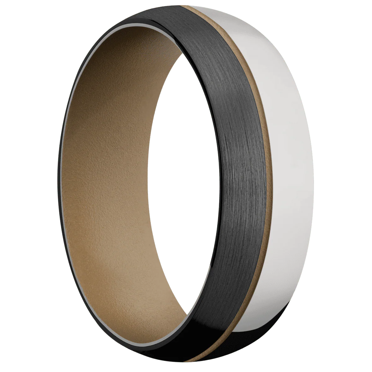 Titanium + Polish Finish + Coyote Tan