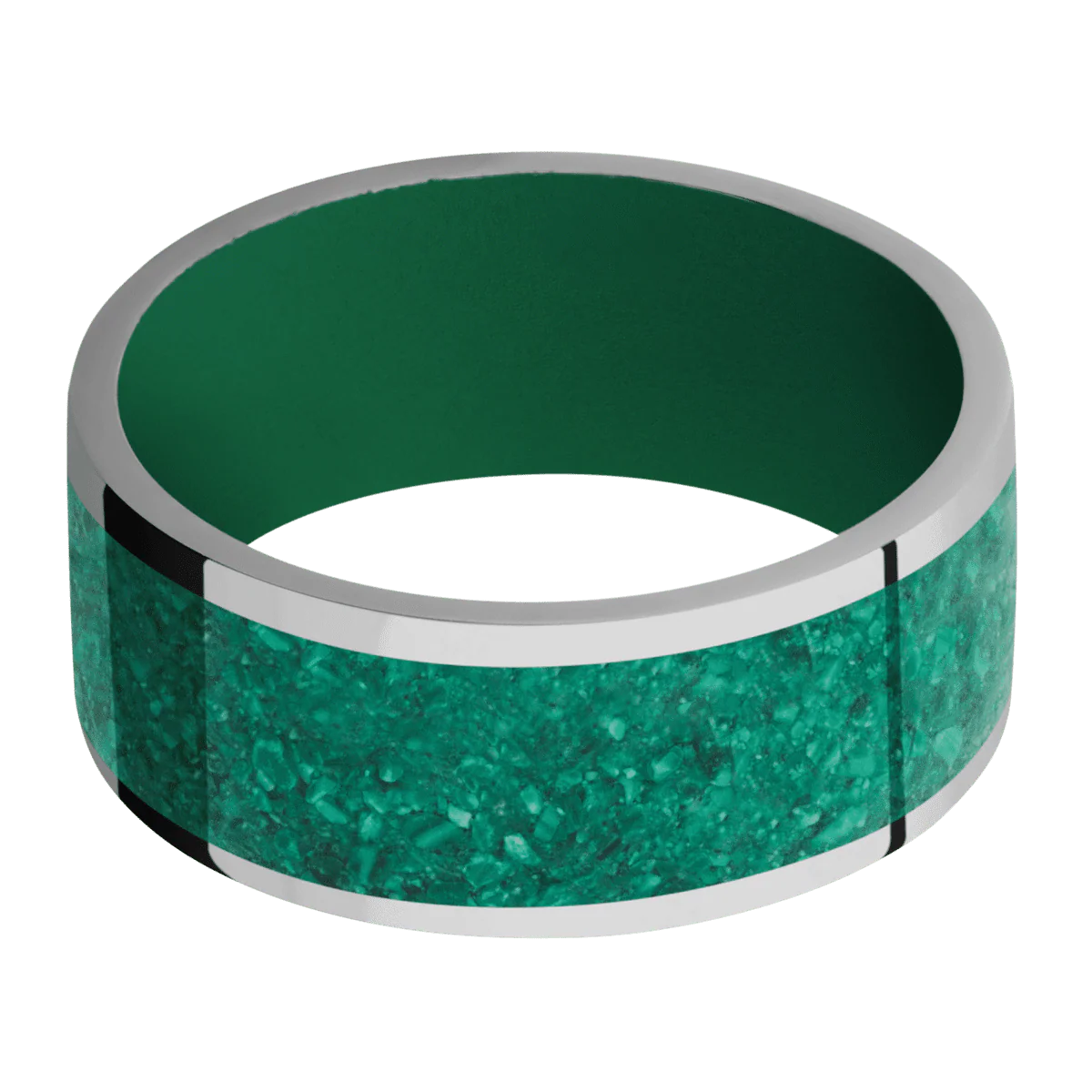 Titanium + Polish Finish + Green - Image 3