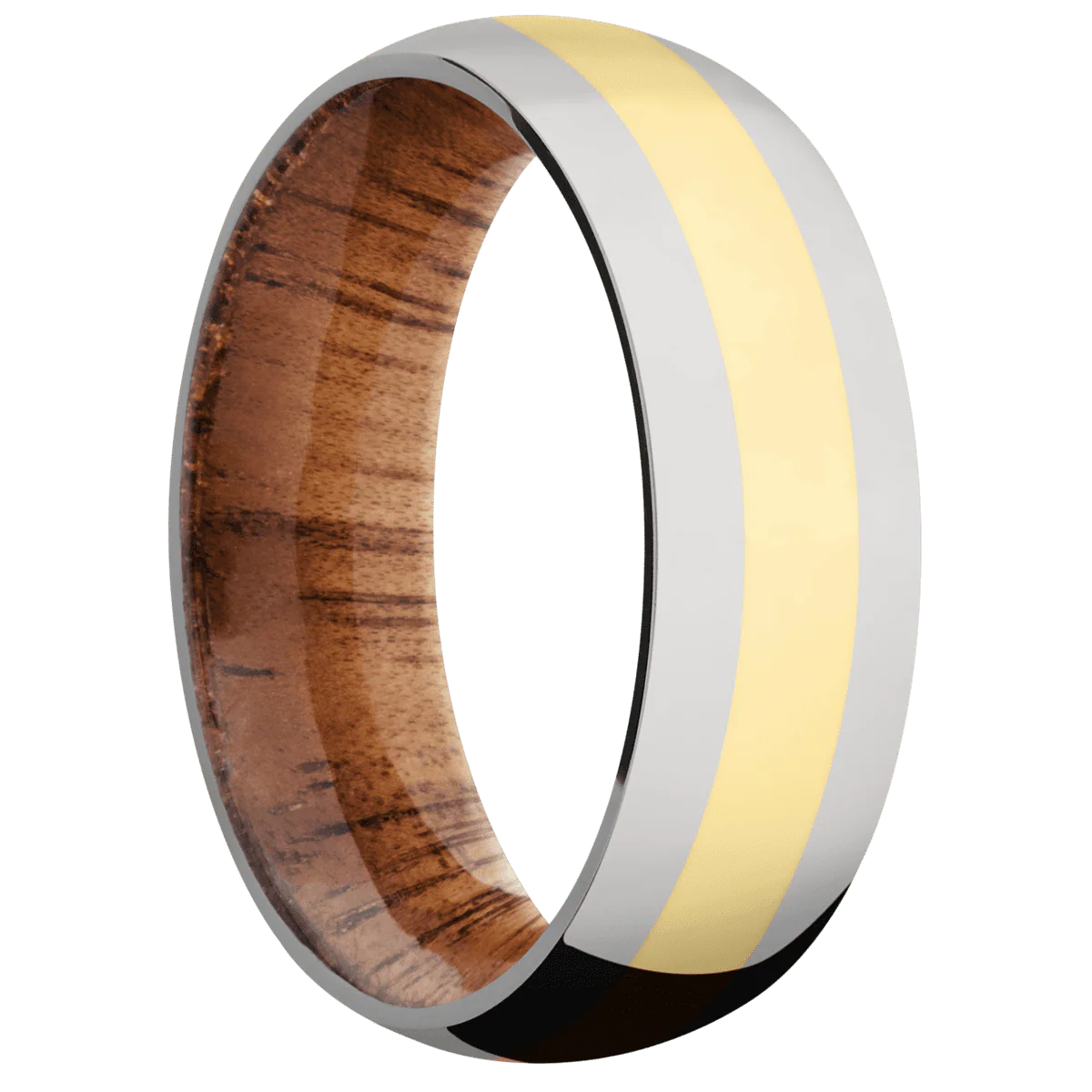 Titanium + Polish Finish + Koa