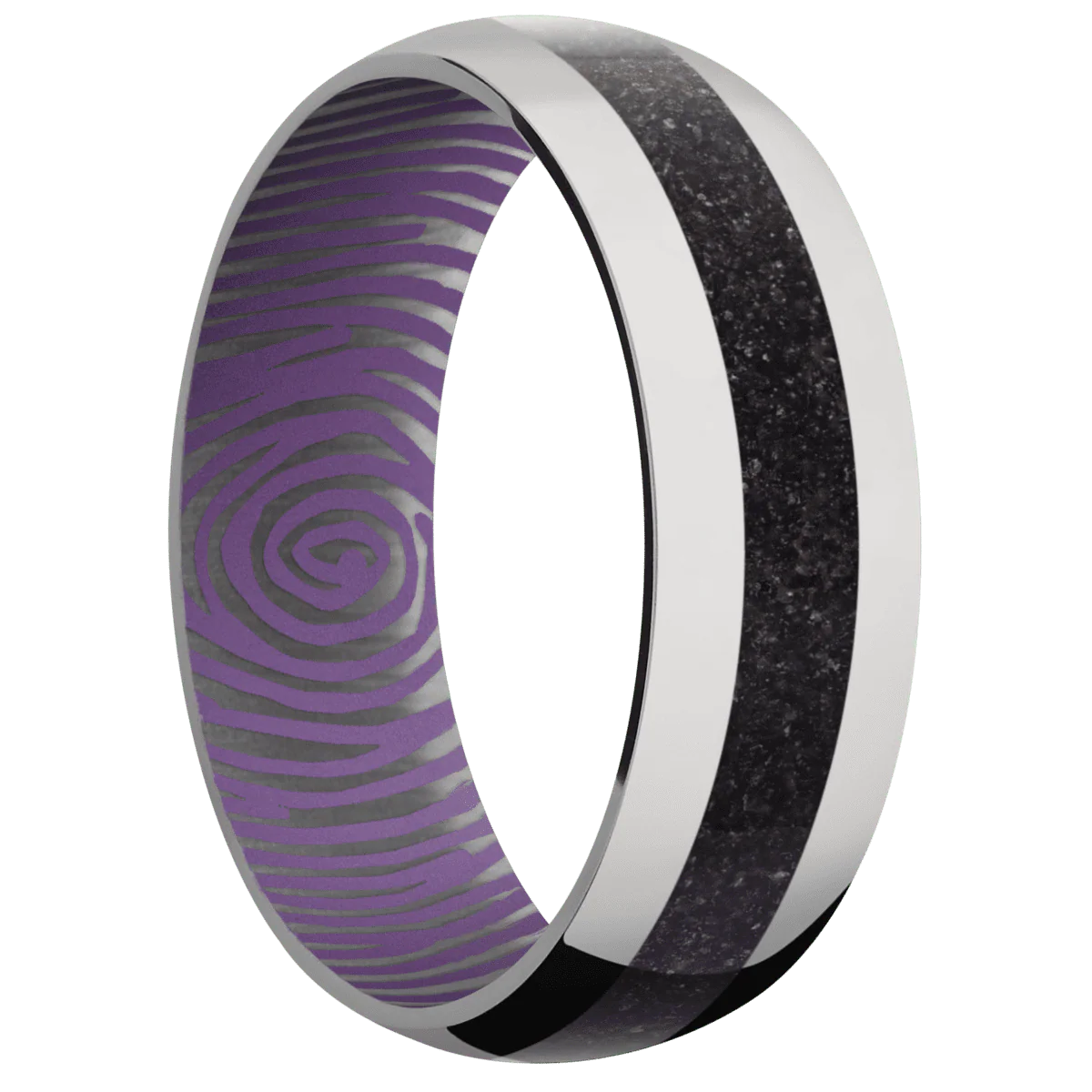 Titanium + Polish Finish + Wild Purple