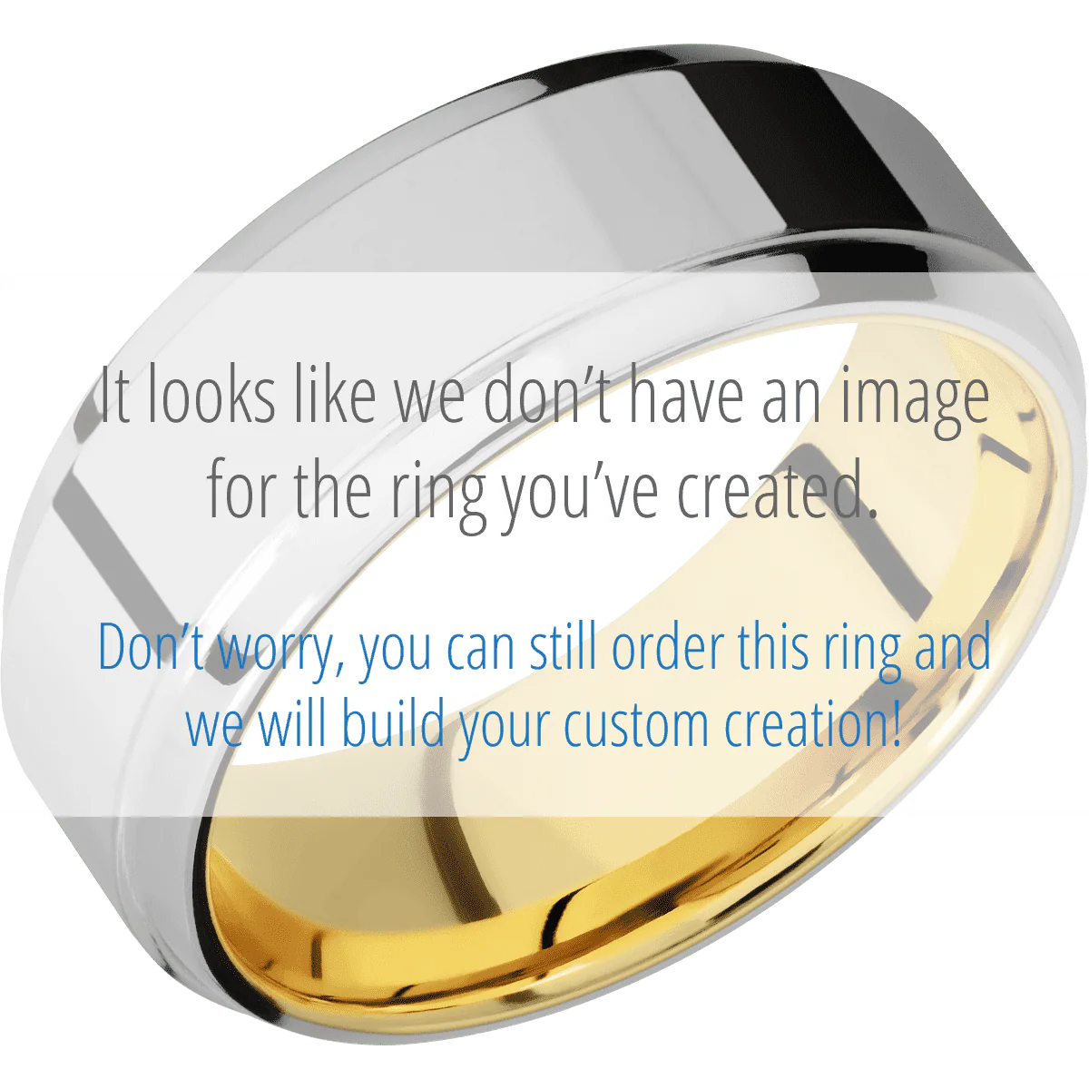 Titanium + Polish , Polish Finish + 14K Yellow Gold - Image 2