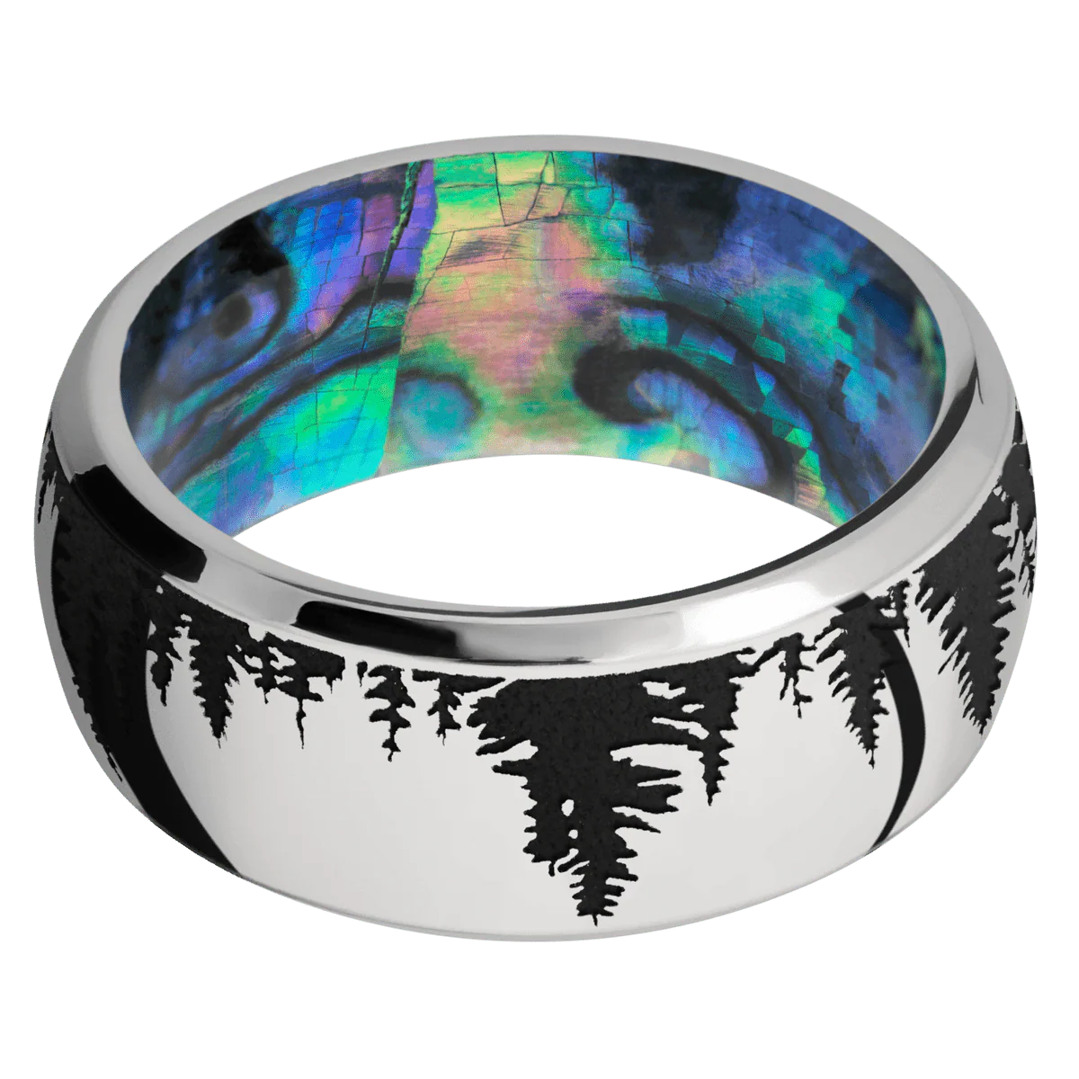 Titanium + Polish , Polish Finish + Abalone - Image 3