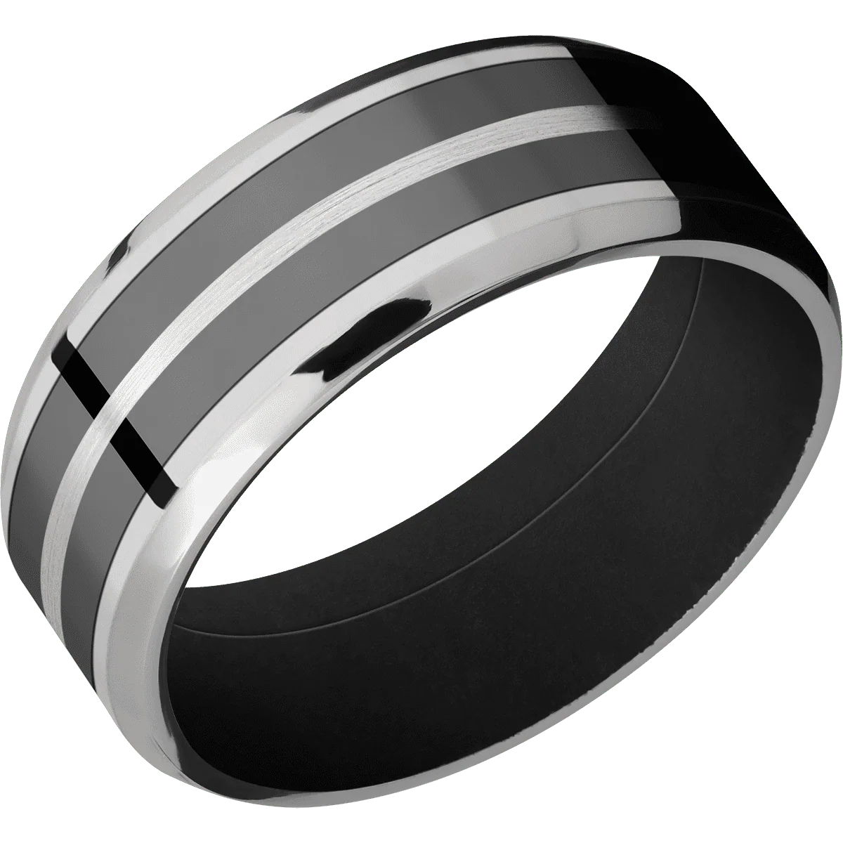 Titanium + Polish , Polish Finish + Black - Image 2