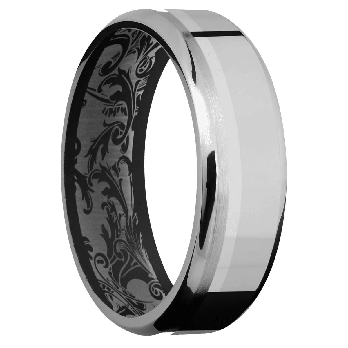 Titanium + Polish , Polish Finish + Black