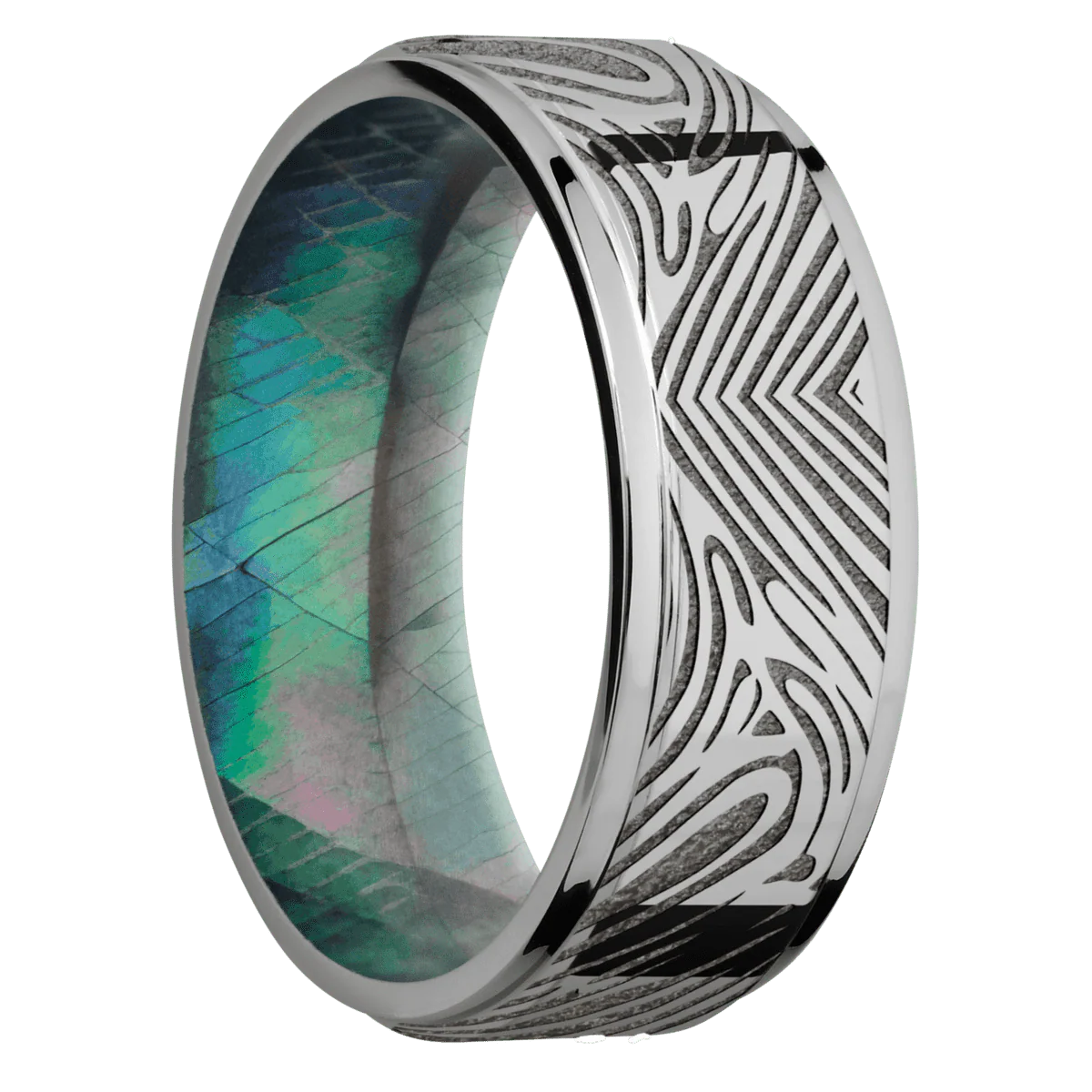 Titanium + Polish , Polish Finish + Black Mother of Pearl