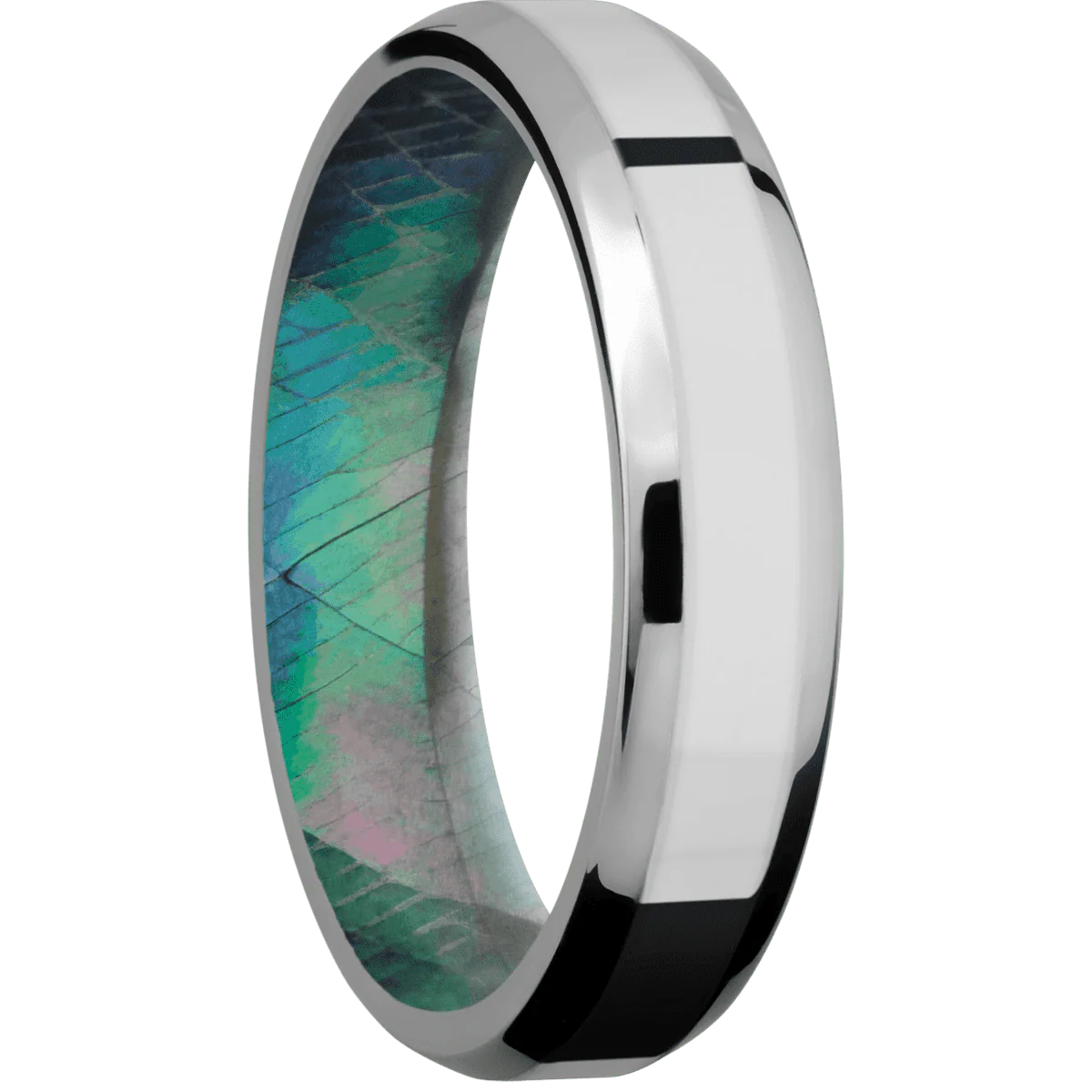 Titanium + Polish , Polish Finish + Black Mother of Pearl