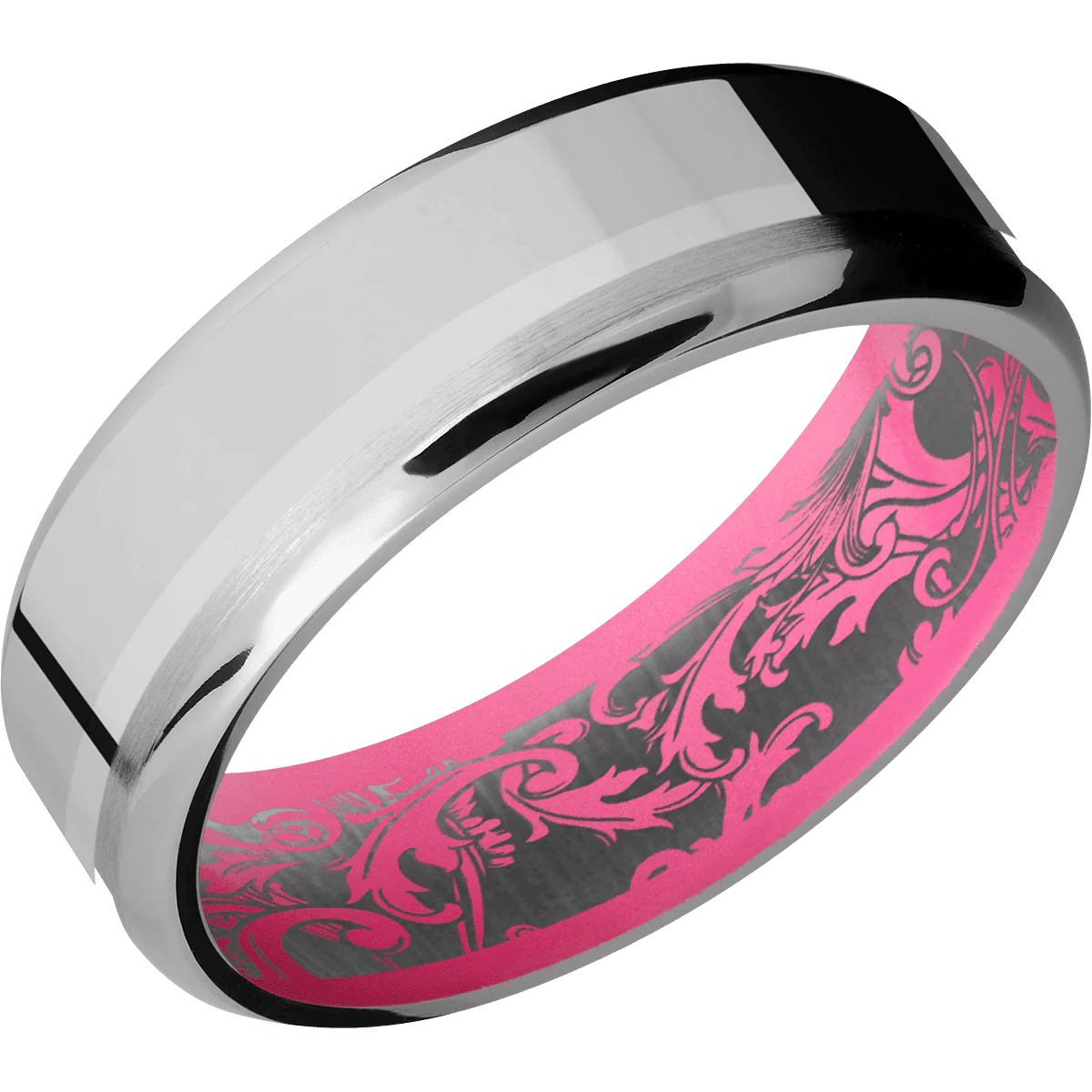 Titanium + Polish , Polish Finish + Bright Pink - Image 2