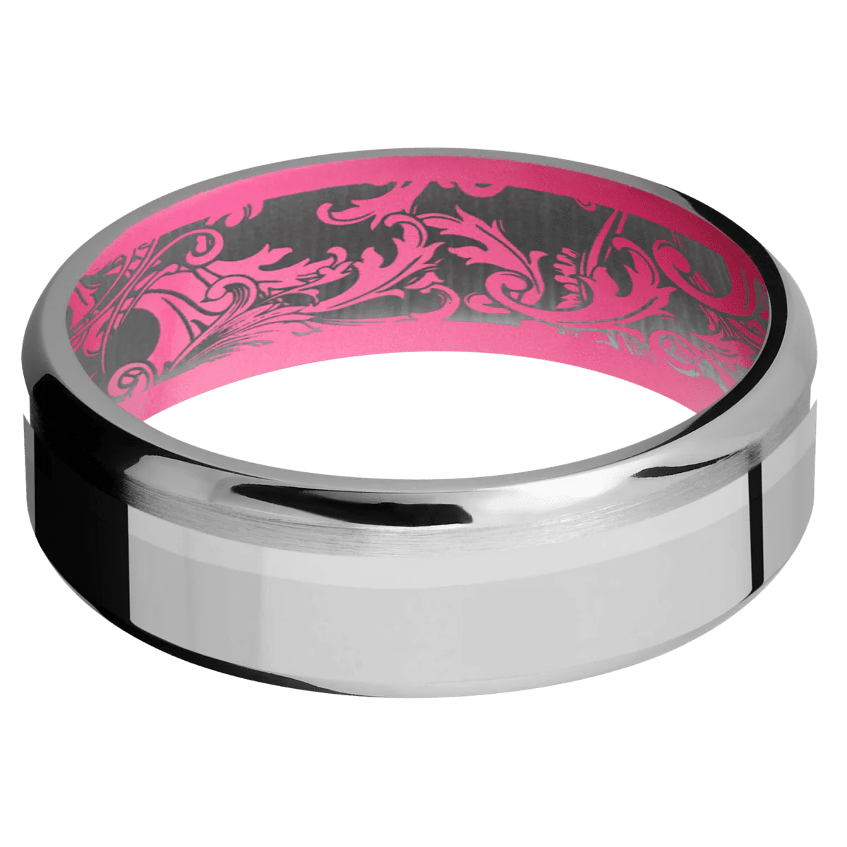 Titanium + Polish , Polish Finish + Bright Pink - Image 3
