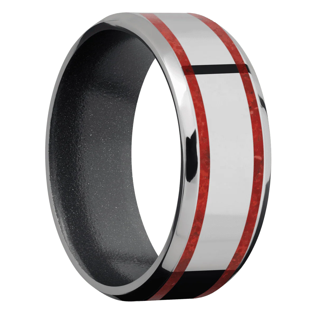 Titanium + Polish , Polish Finish + Dark Grey
