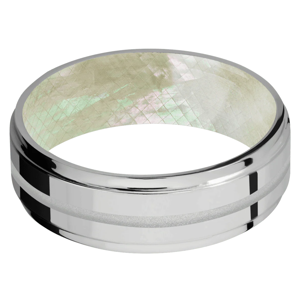 Titanium + Polish , Polish Finish + Freshwater Mother of Pearl - Image 3
