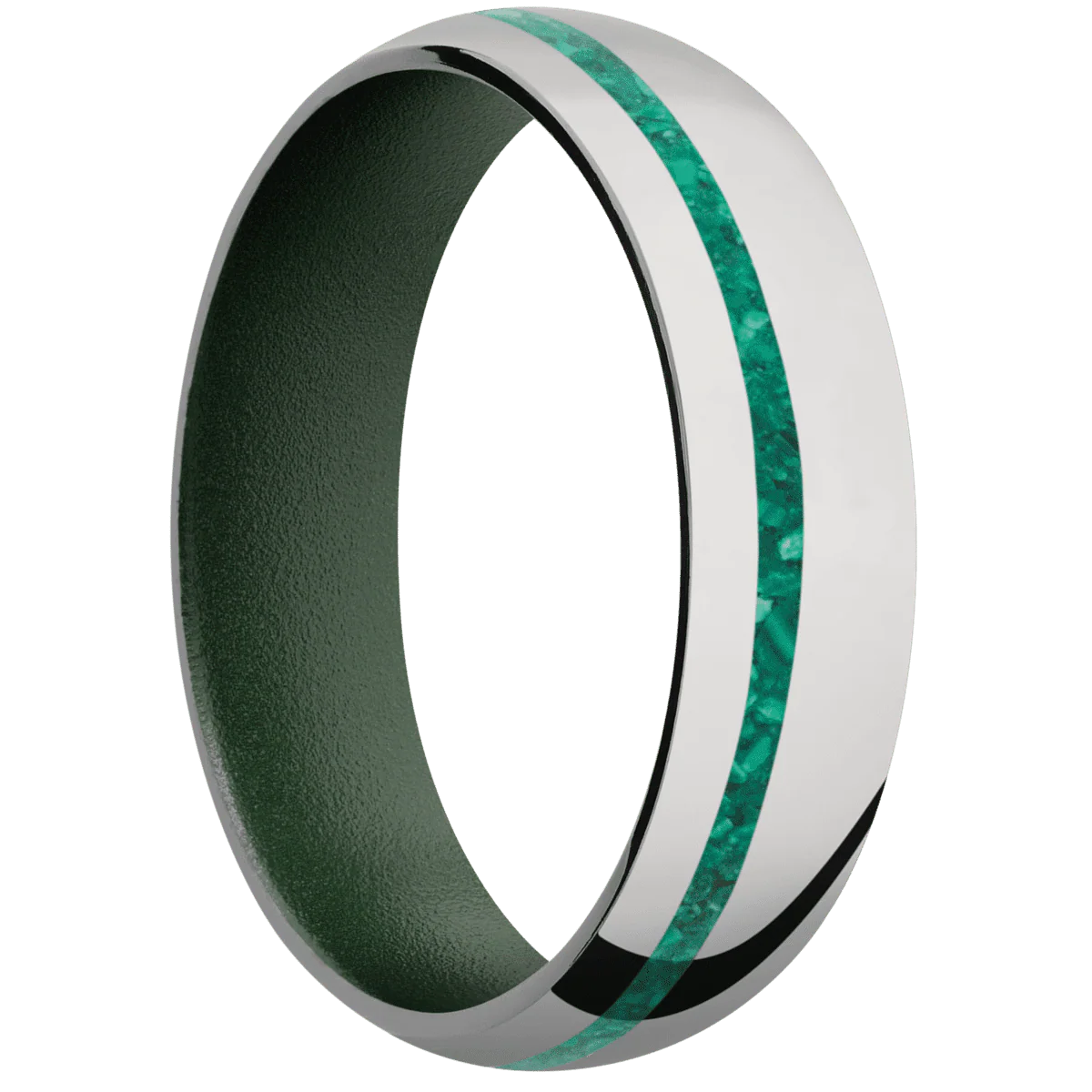 Titanium + Polish , Polish Finish + Highland Green