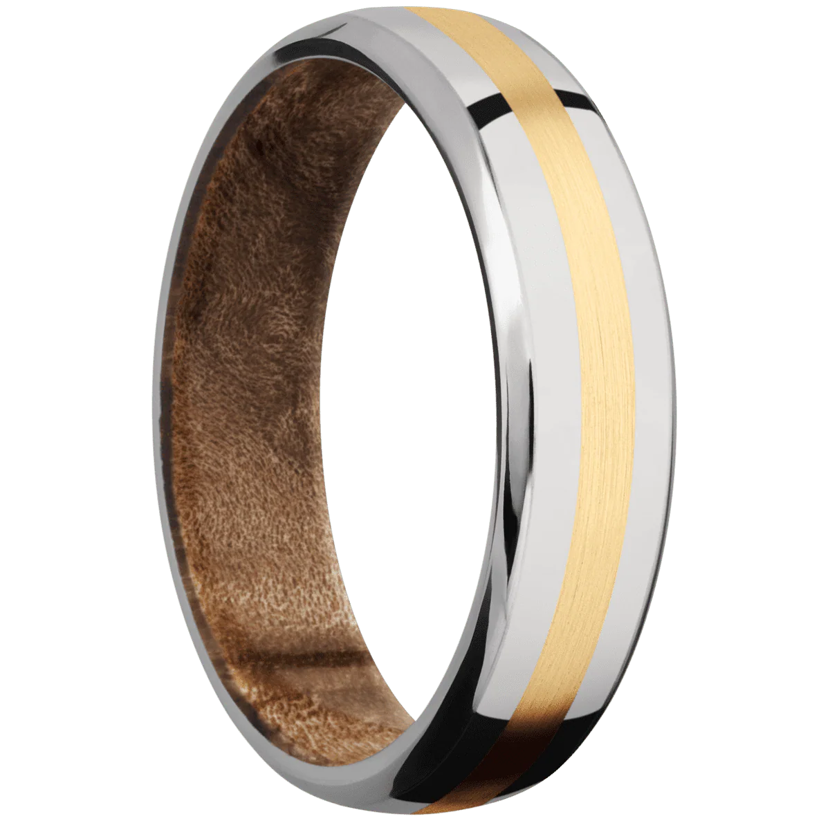 Titanium + Polish , Polish Finish + Maple Burl