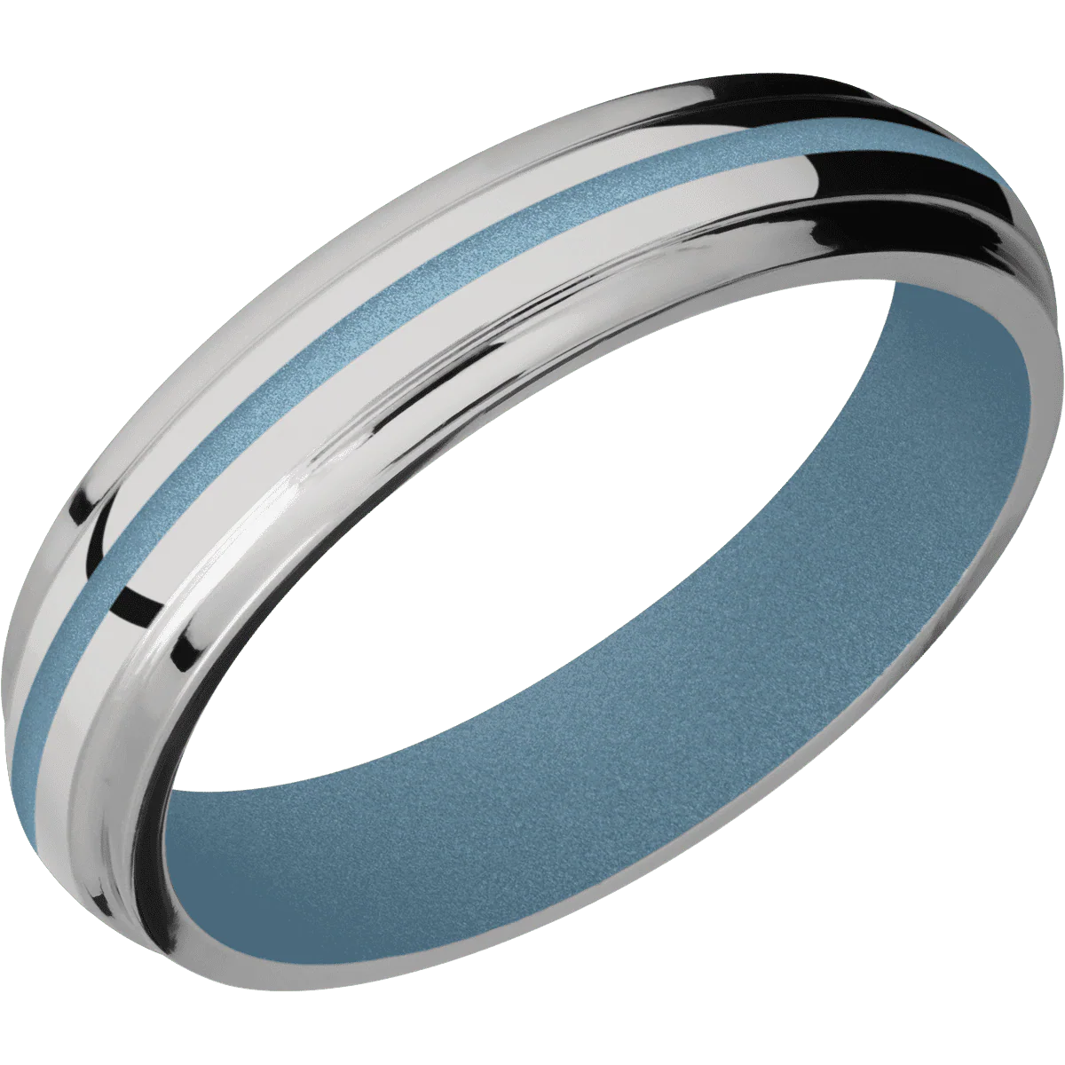 Titanium + Polish , Polish Finish + Polar Blue - Image 2