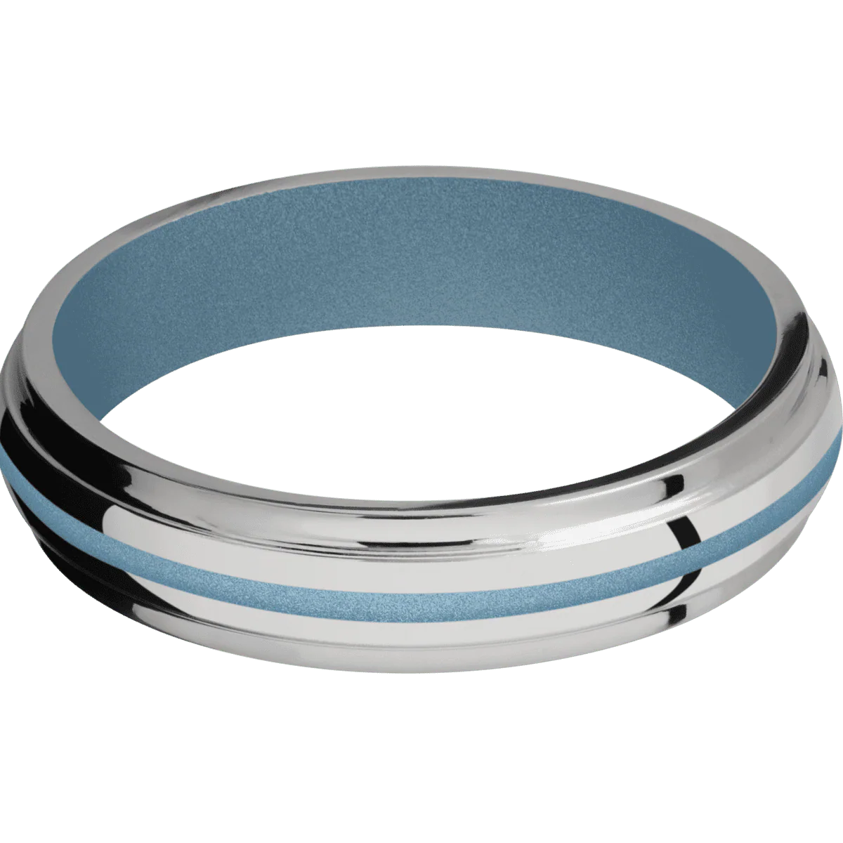 Titanium + Polish , Polish Finish + Polar Blue - Image 3