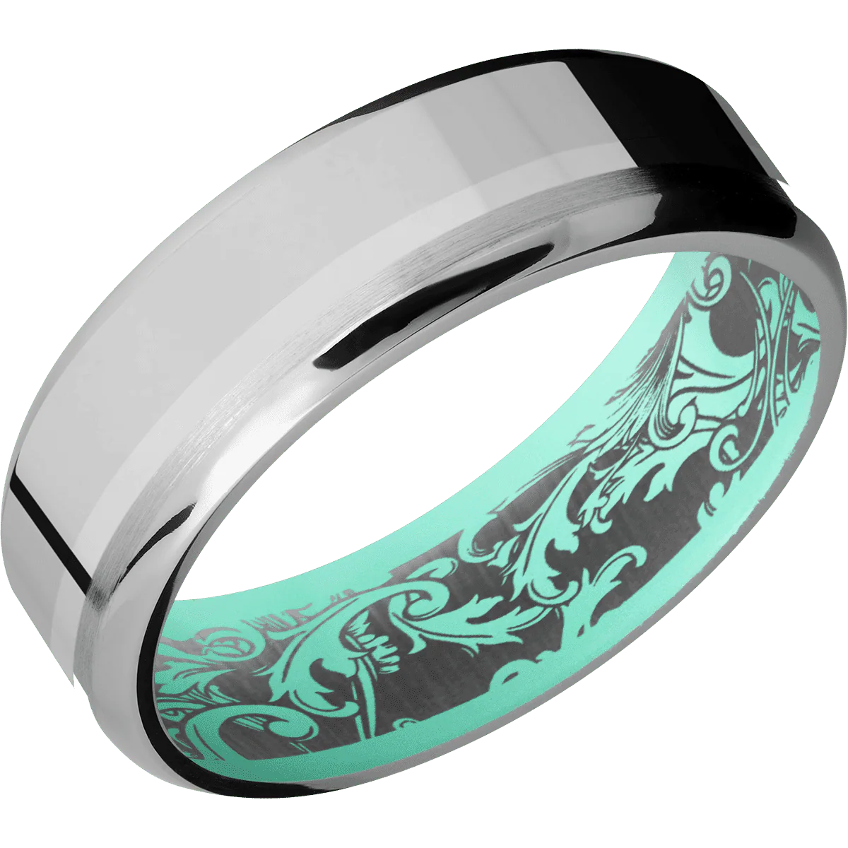 Titanium + Polish , Polish Finish + Robins Egg Blue - Image 2