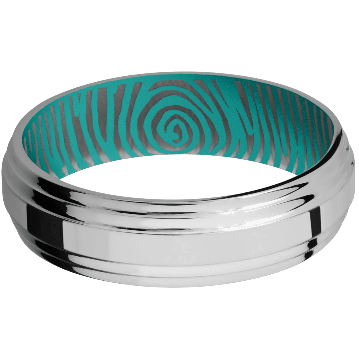 Titanium + Polish , Polish Finish + Teal - Image 3