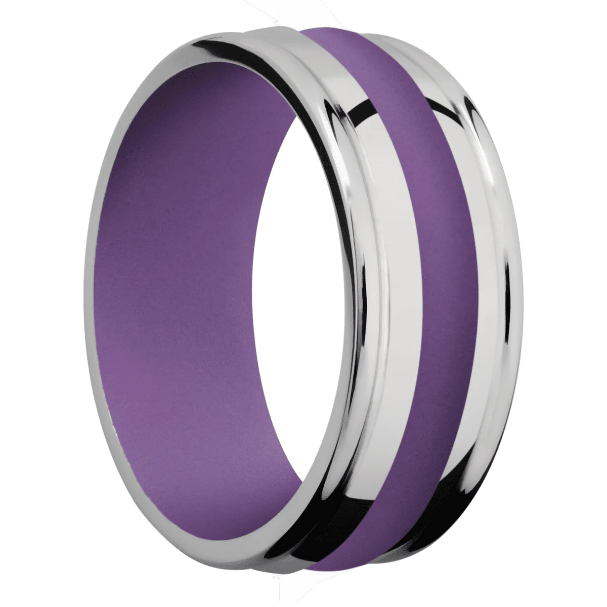 Titanium + Polish , Polish Finish + Wild Purple