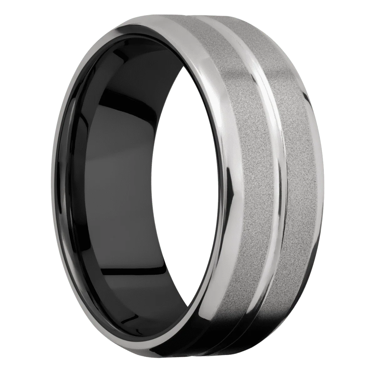 Titanium + Polish , Sand Finish + Zirconium