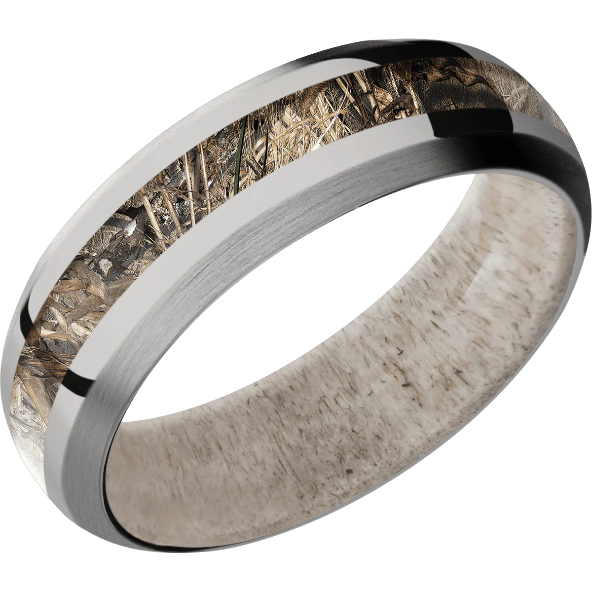 Titanium + Polish , Satin Finish + Antler - Image 2