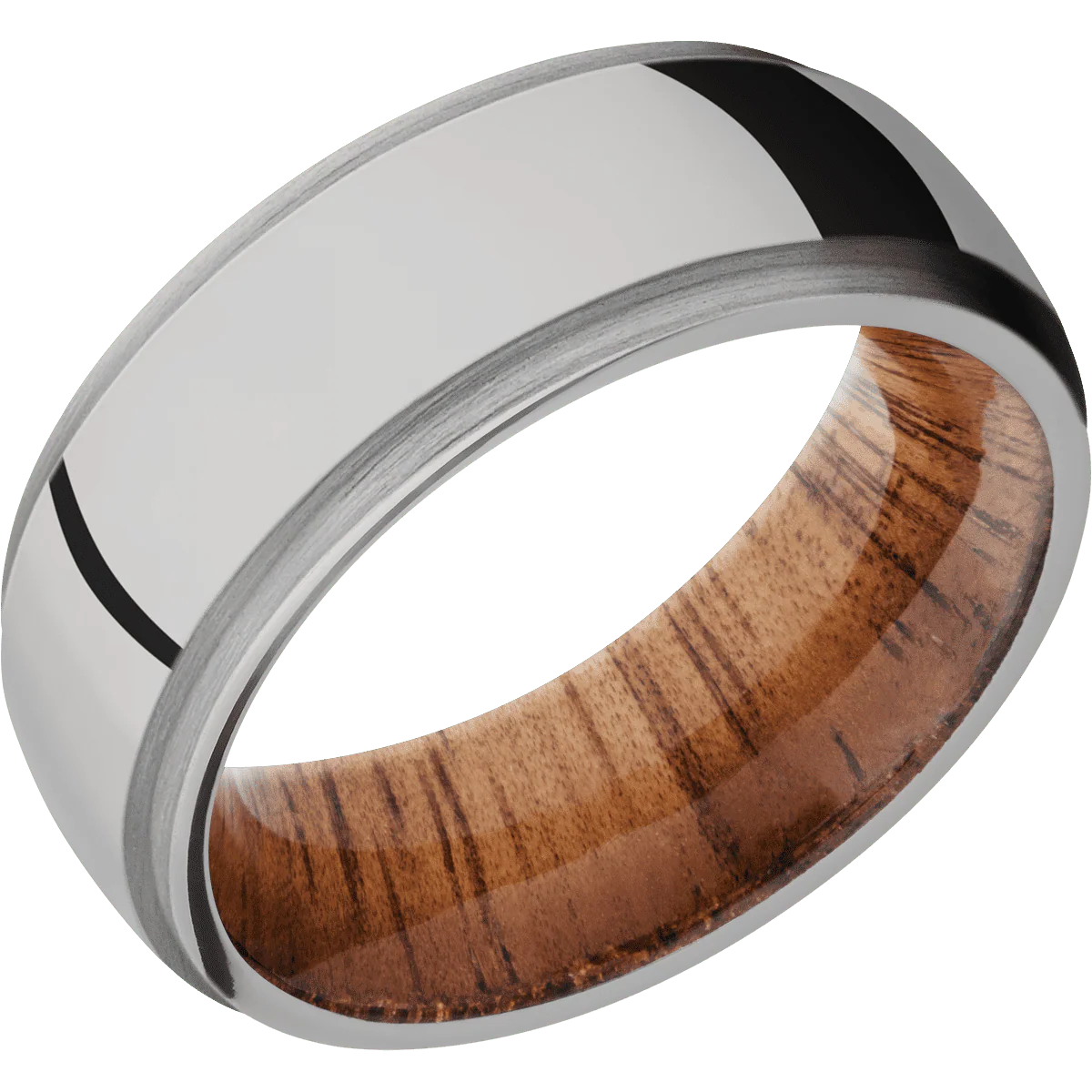Titanium + Polish , Satin Finish + Koa - Image 2