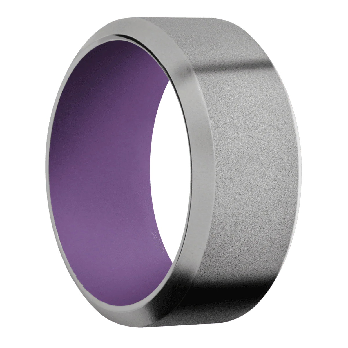 Titanium + Sand , Bead Finish + Wild Purple