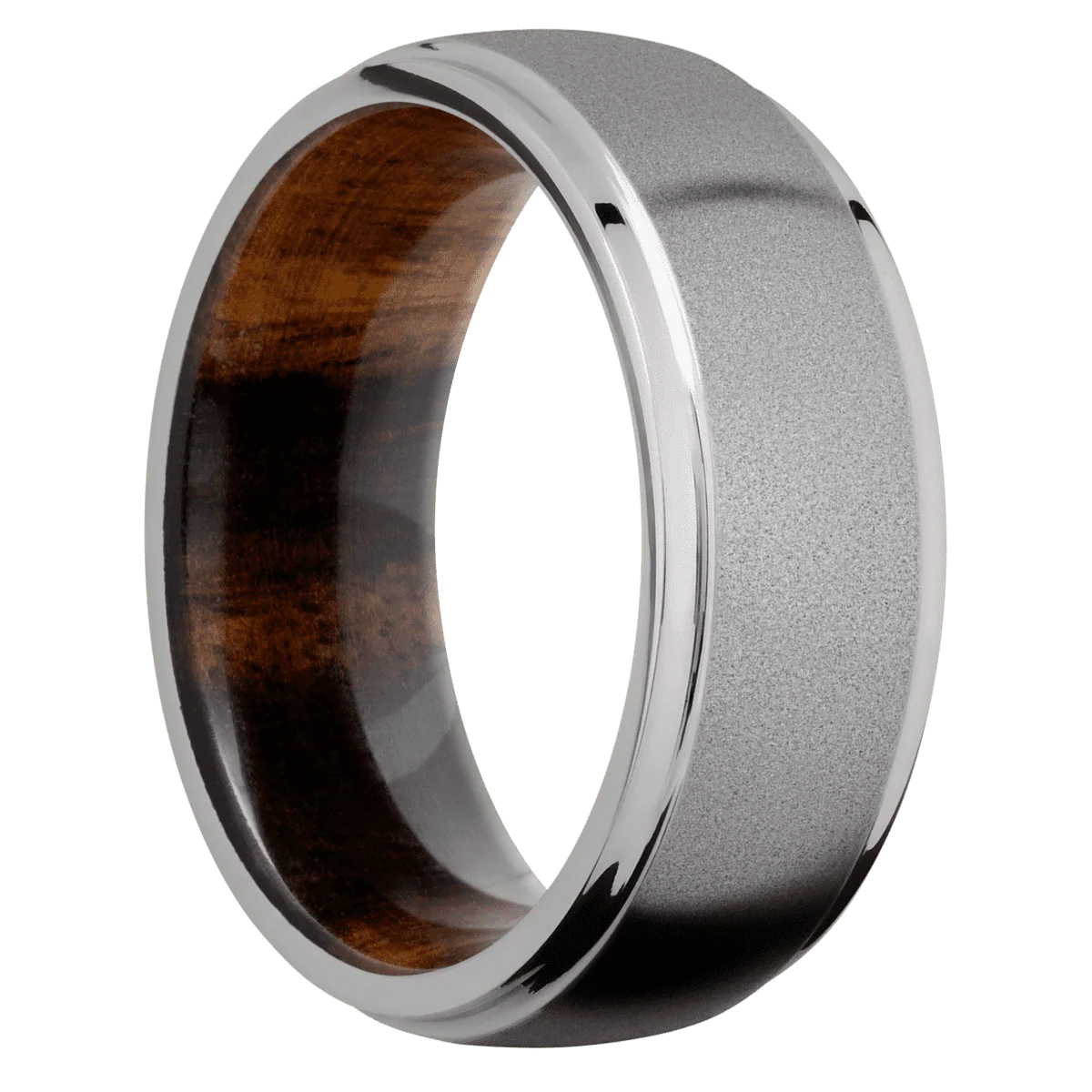 Titanium + Sand , Polish Finish + Desert Iron Wood
