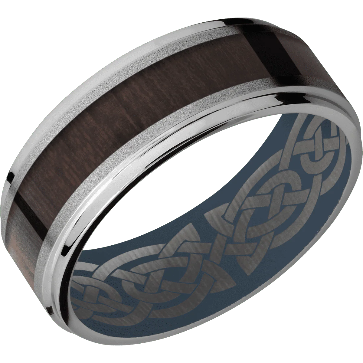 Titanium + Sand , Polish Finish + Navy Blue - Image 2