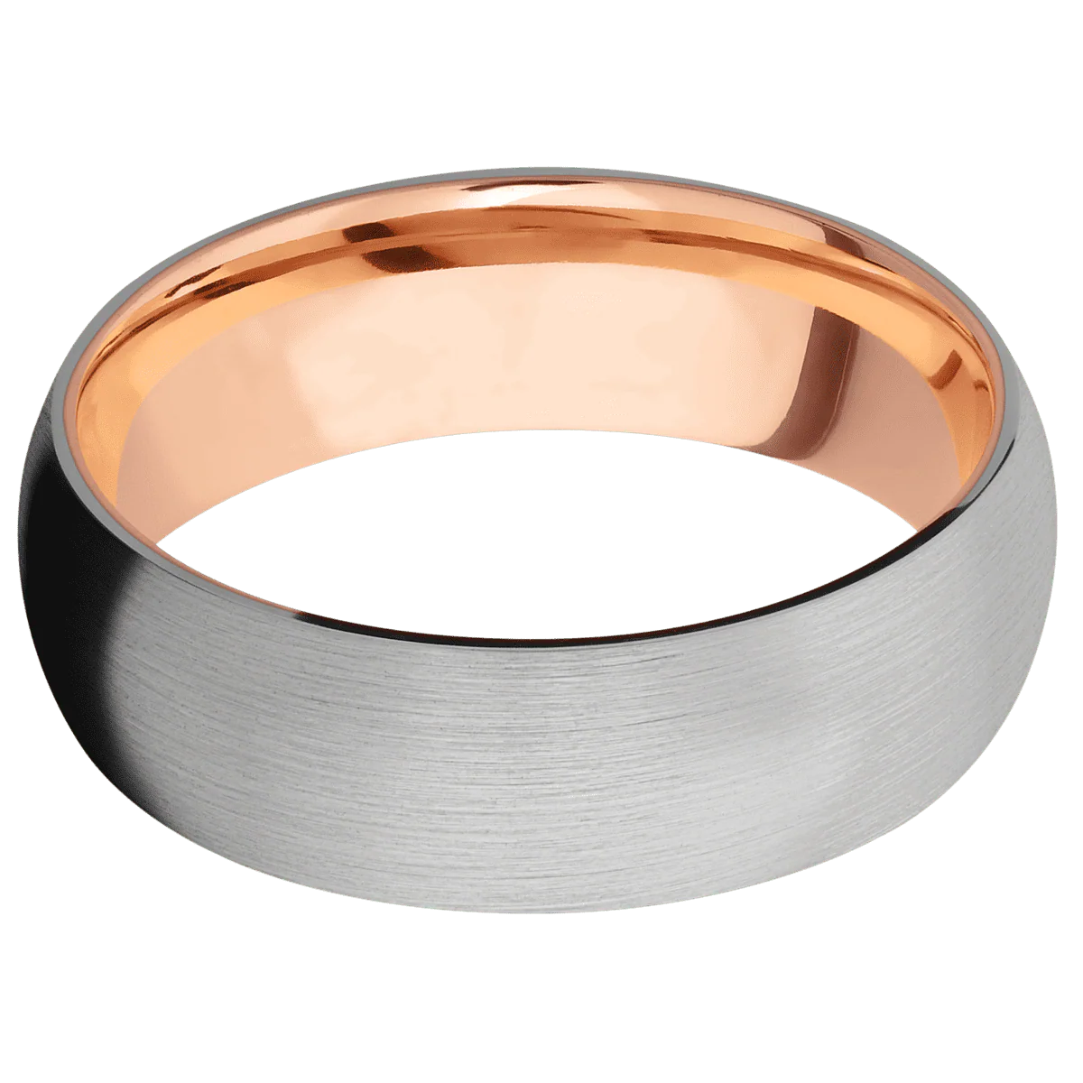 Titanium + Satin Finish + 14K Rose Gold - Image 3