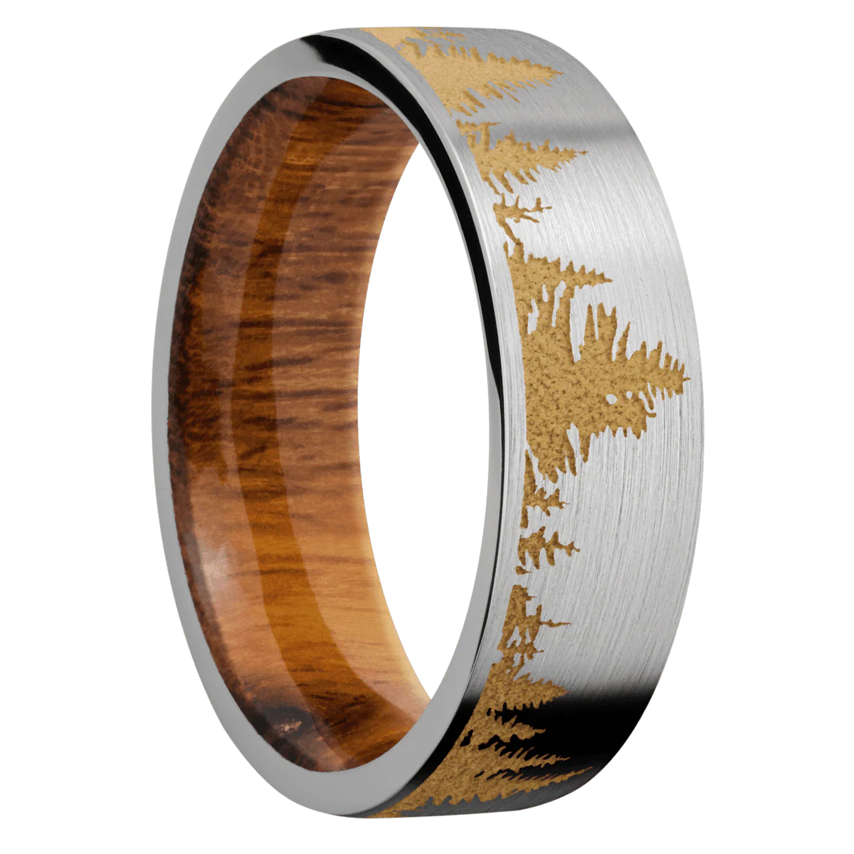 Titanium + Satin Finish + Desert Iron Wood