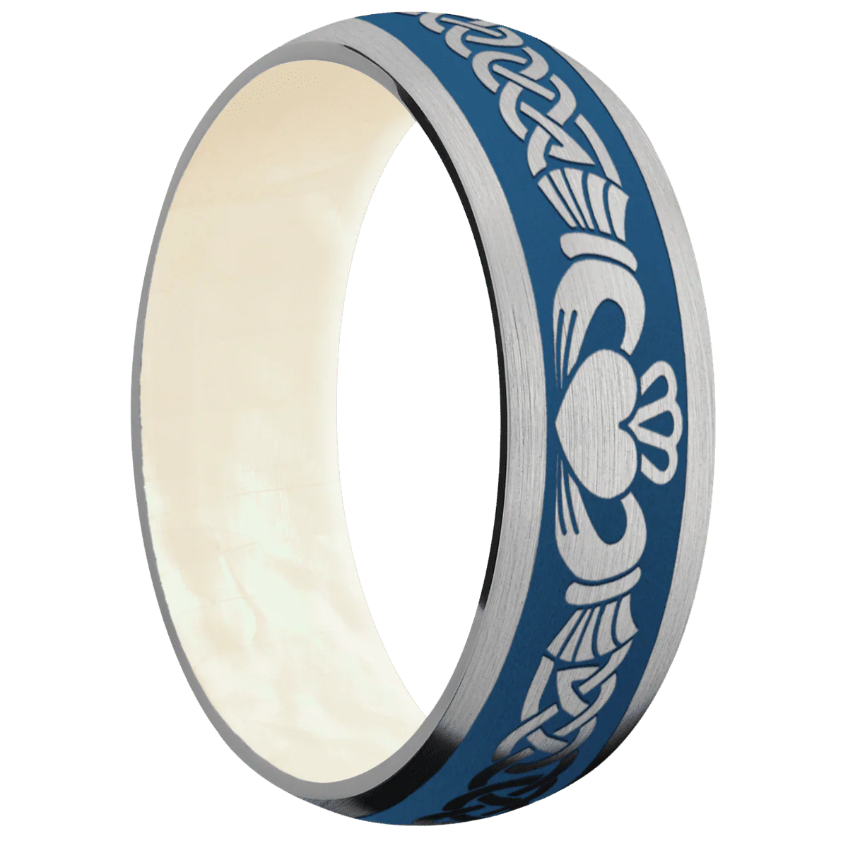 Titanium + Satin Finish + Freshwater Mother of Pearl