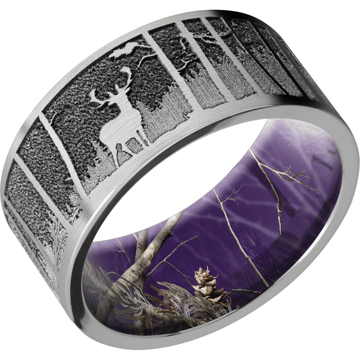 Titanium + Satin Finish + RealTree APC Purple - Image 2