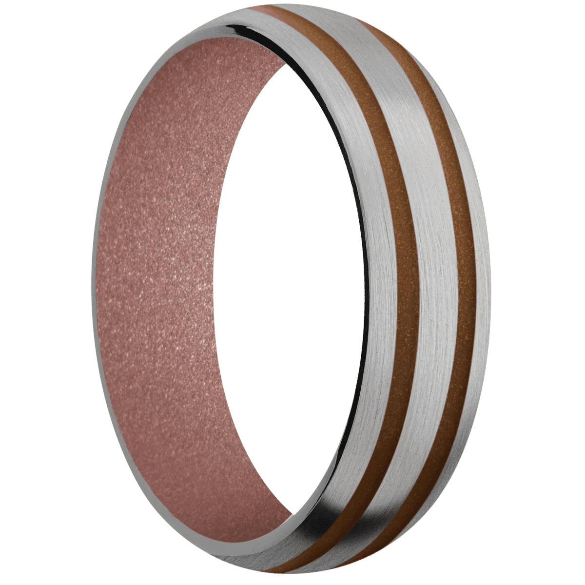 Titanium + Satin Finish + Rose Gold