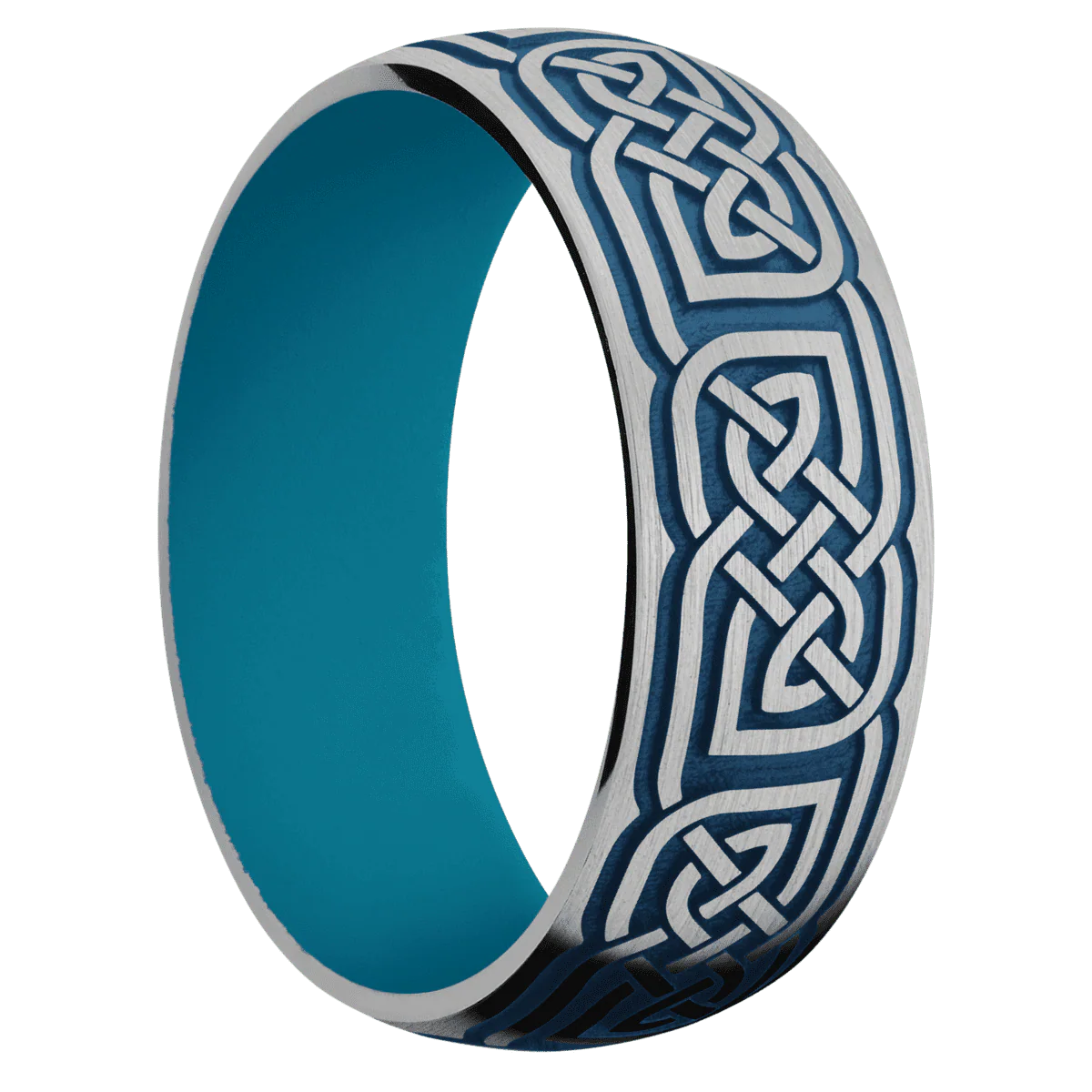Titanium + Satin Finish + Sea Blue