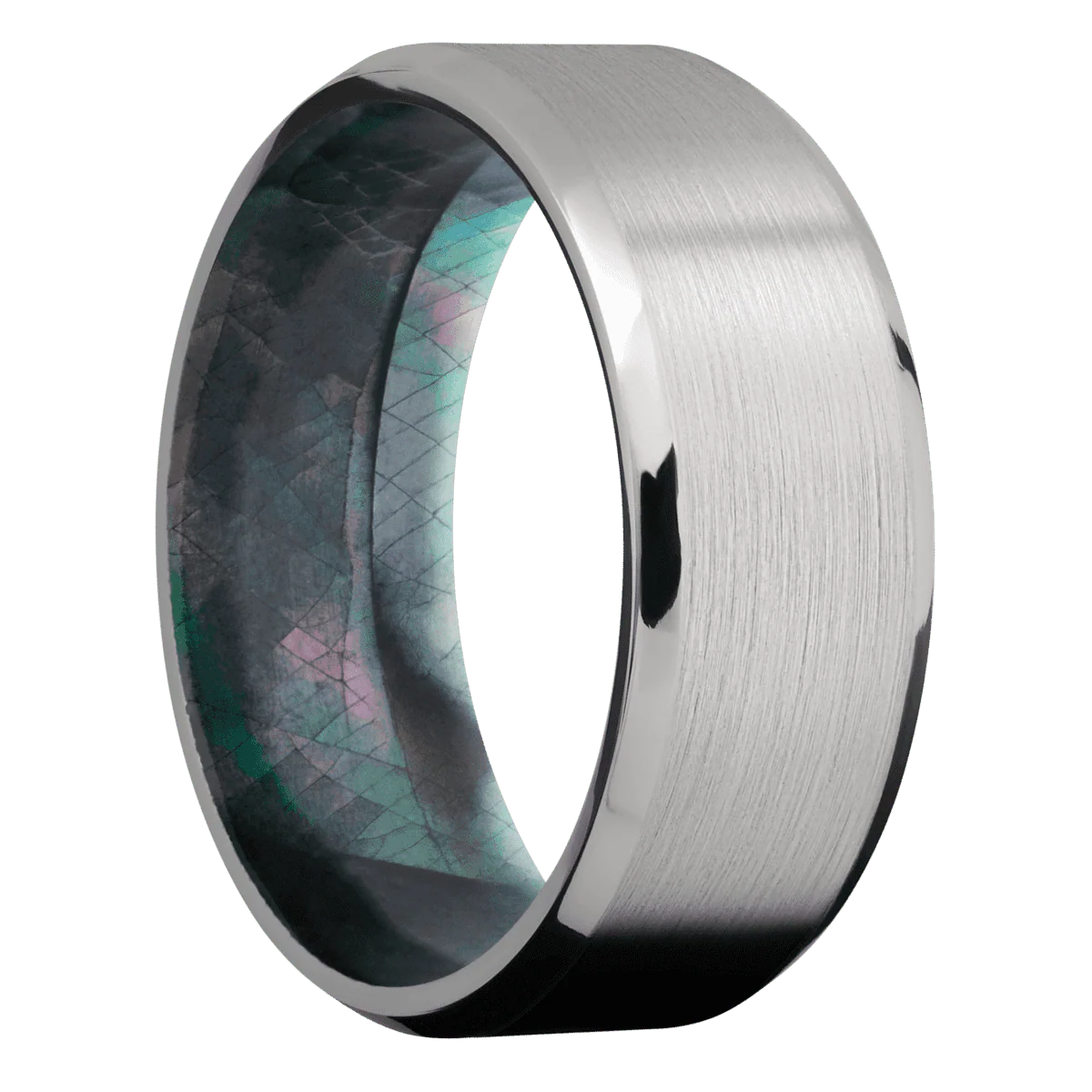 Titanium + Satin , Polish Finish + Black Mother of Pearl