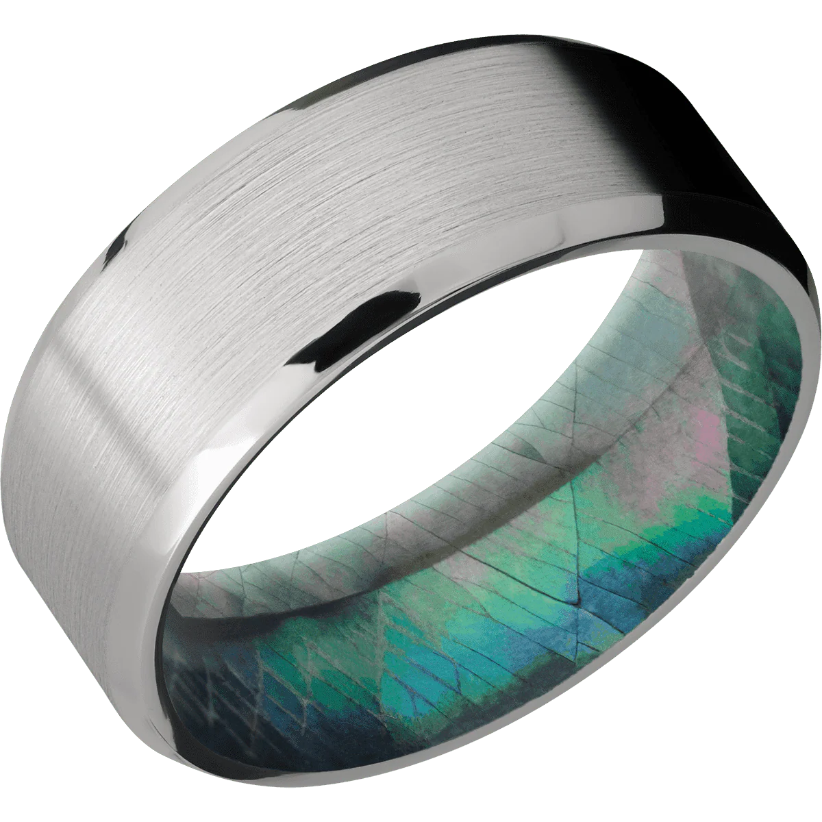 Titanium + Satin , Polish Finish + Black Mother of Pearl - Image 2