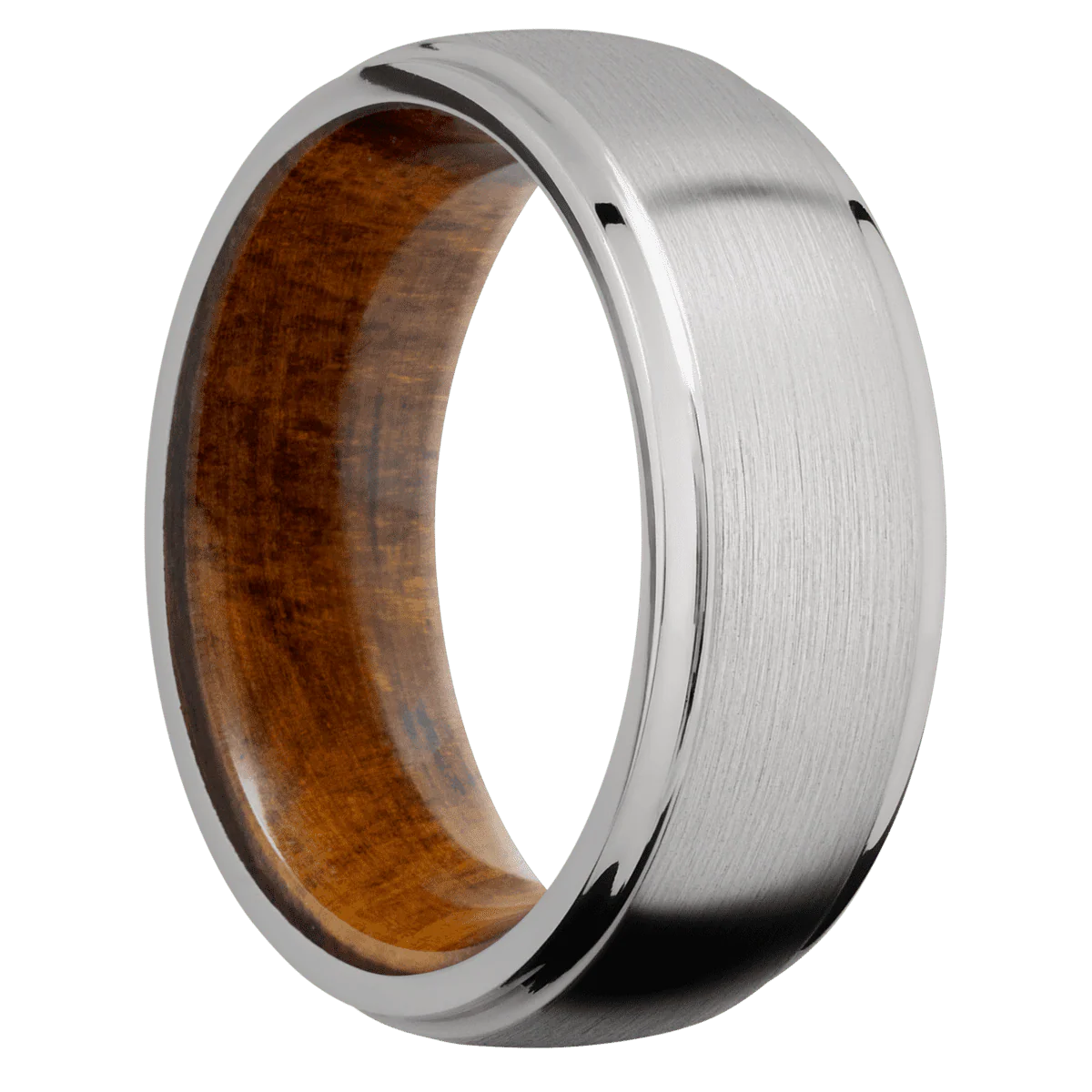 Titanium + Satin , Polish Finish + Desert Iron Wood