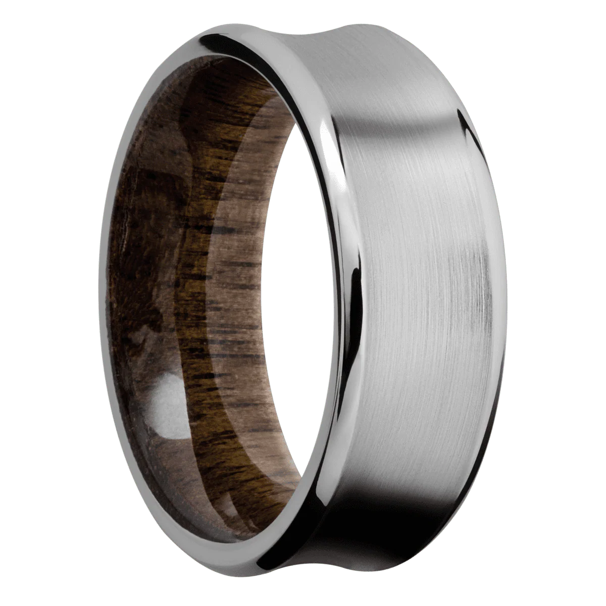 Titanium + Satin , Polish Finish + Walnut