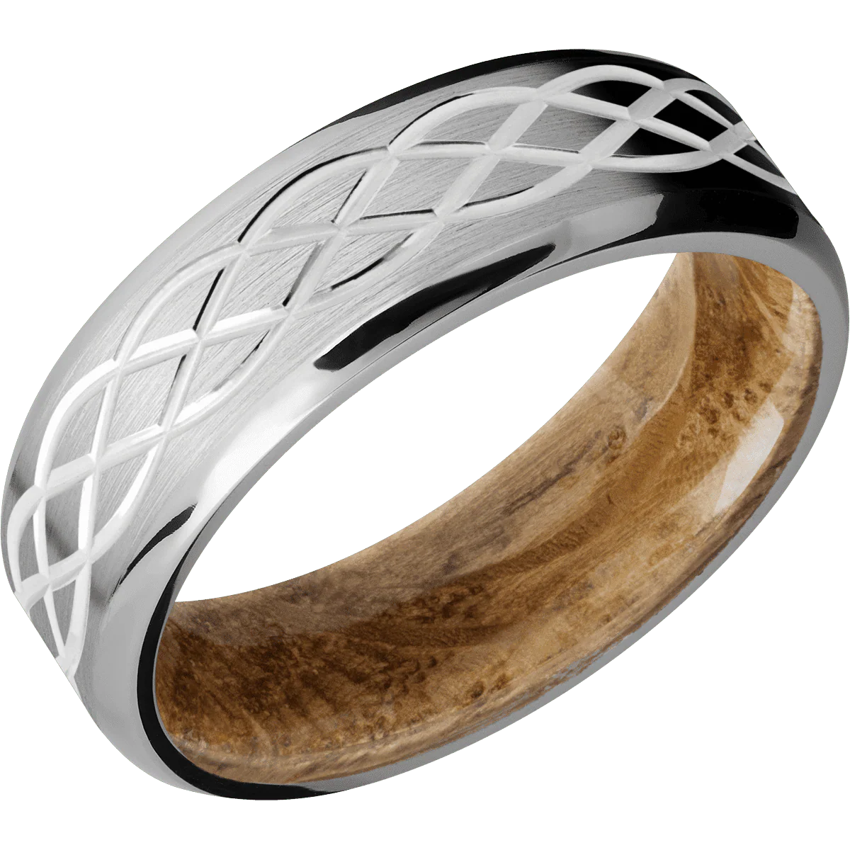 Titanium + Satin , Polish Finish + Whiskey Barrel - Image 2
